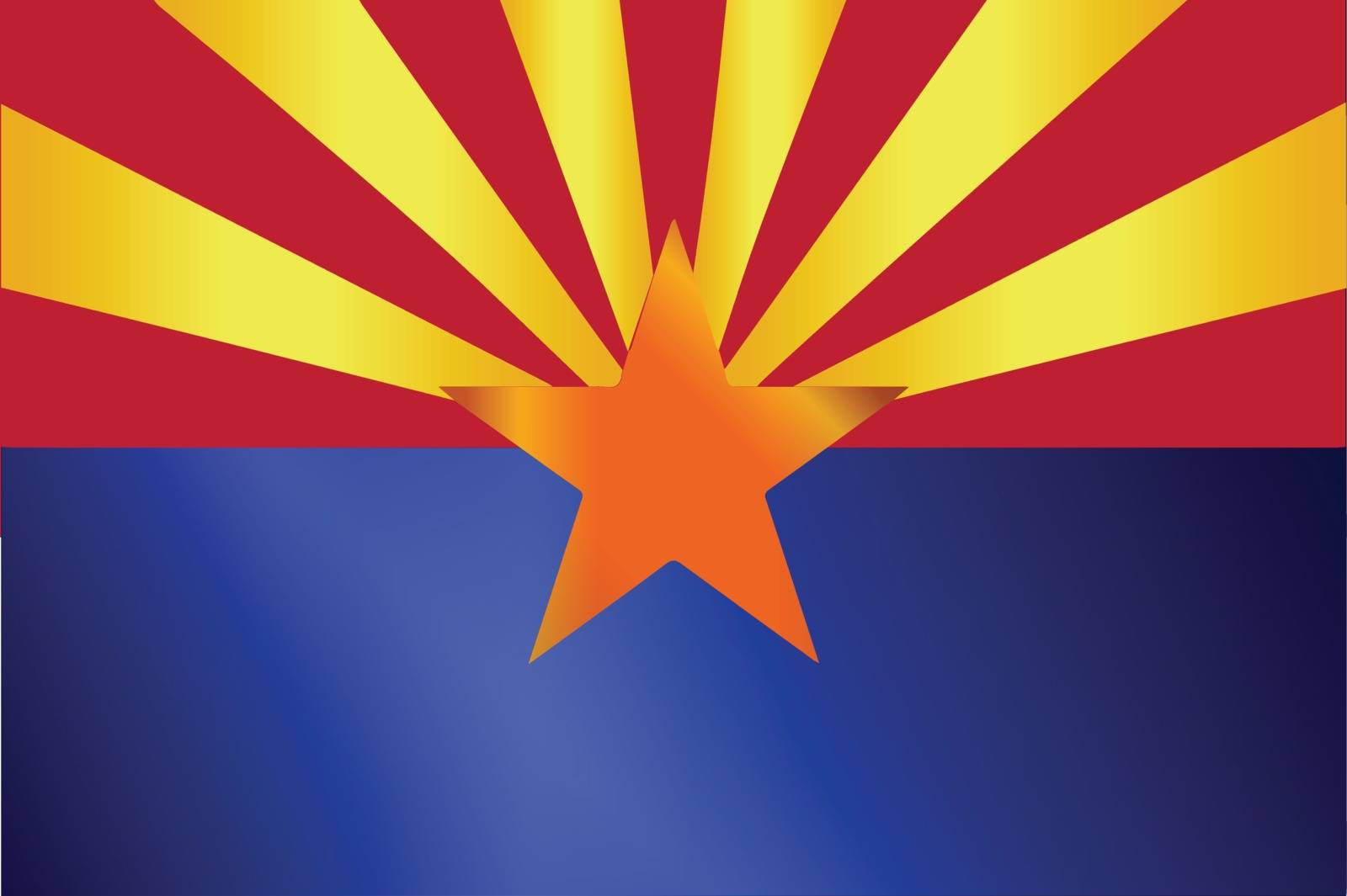 The state flag of the State of Arizona