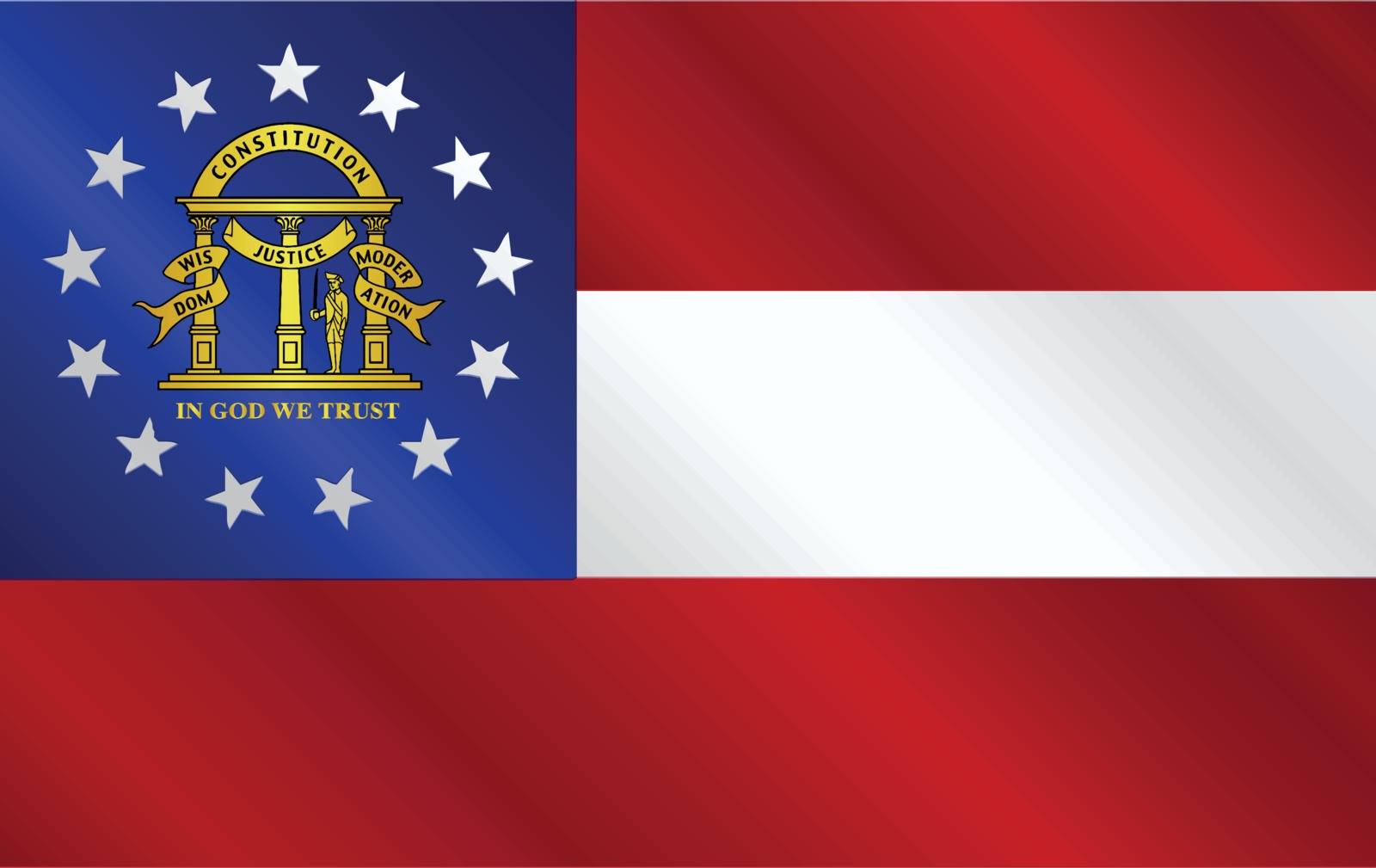 Georgia State Flag Gloss by Bigalbaloo