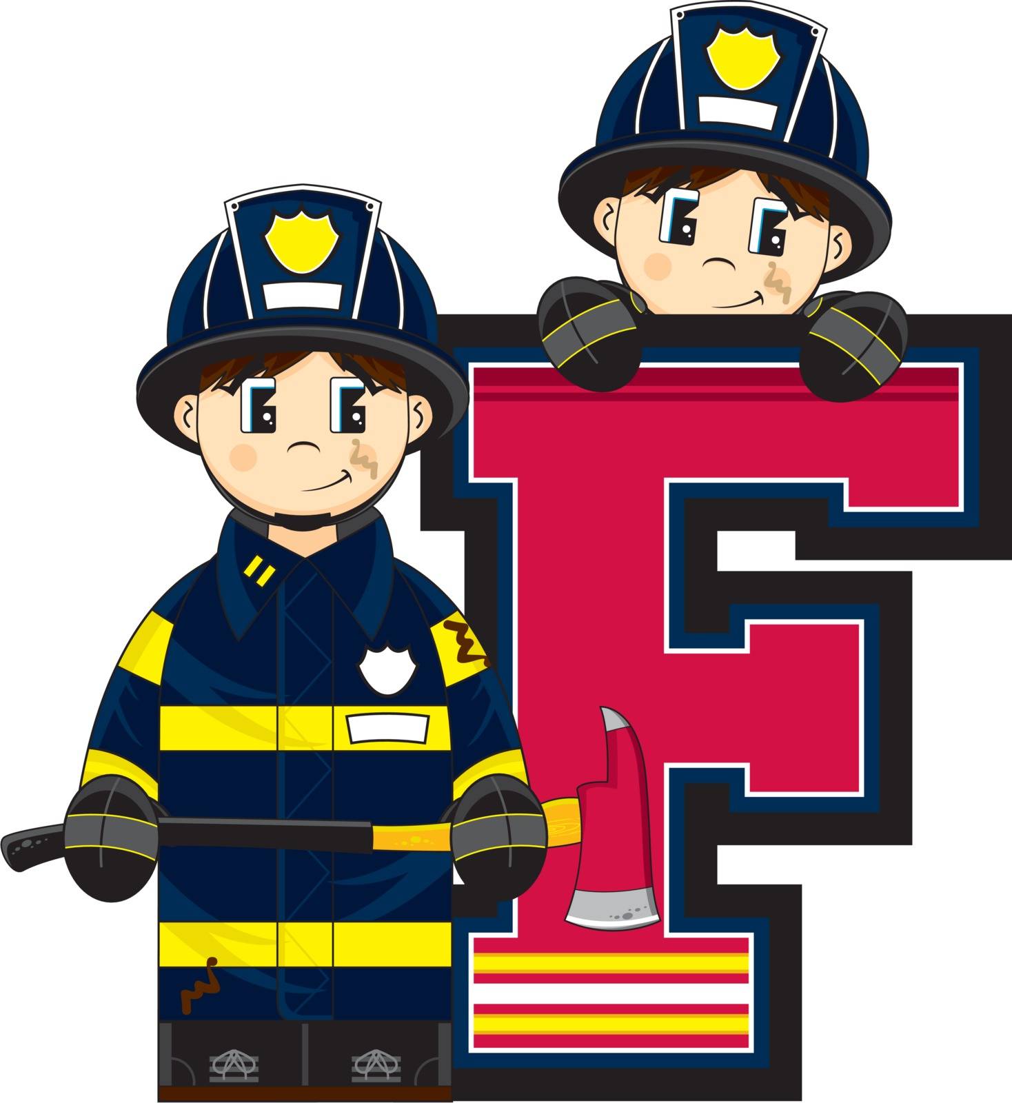 F is for Fireman by markmurphycreative