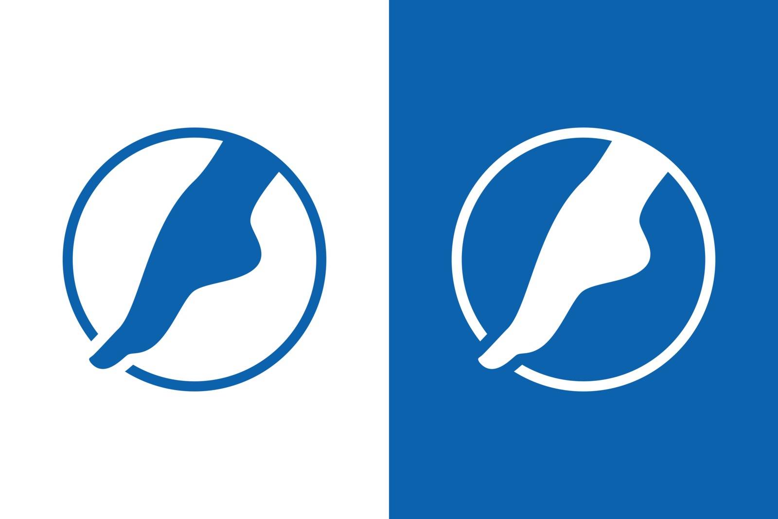 Foot Care logo designs vector, foot logo design template by busrat