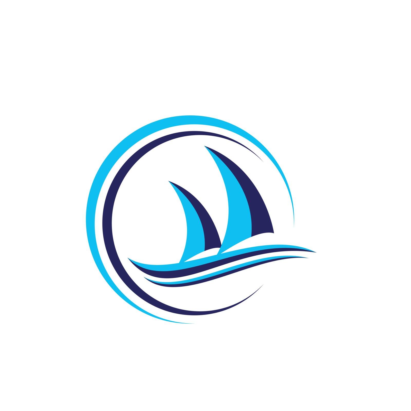 Ship logo nautical sailing boat icon vector design boat ship sea logo Cruise ship Logo Template vector icon illustration design