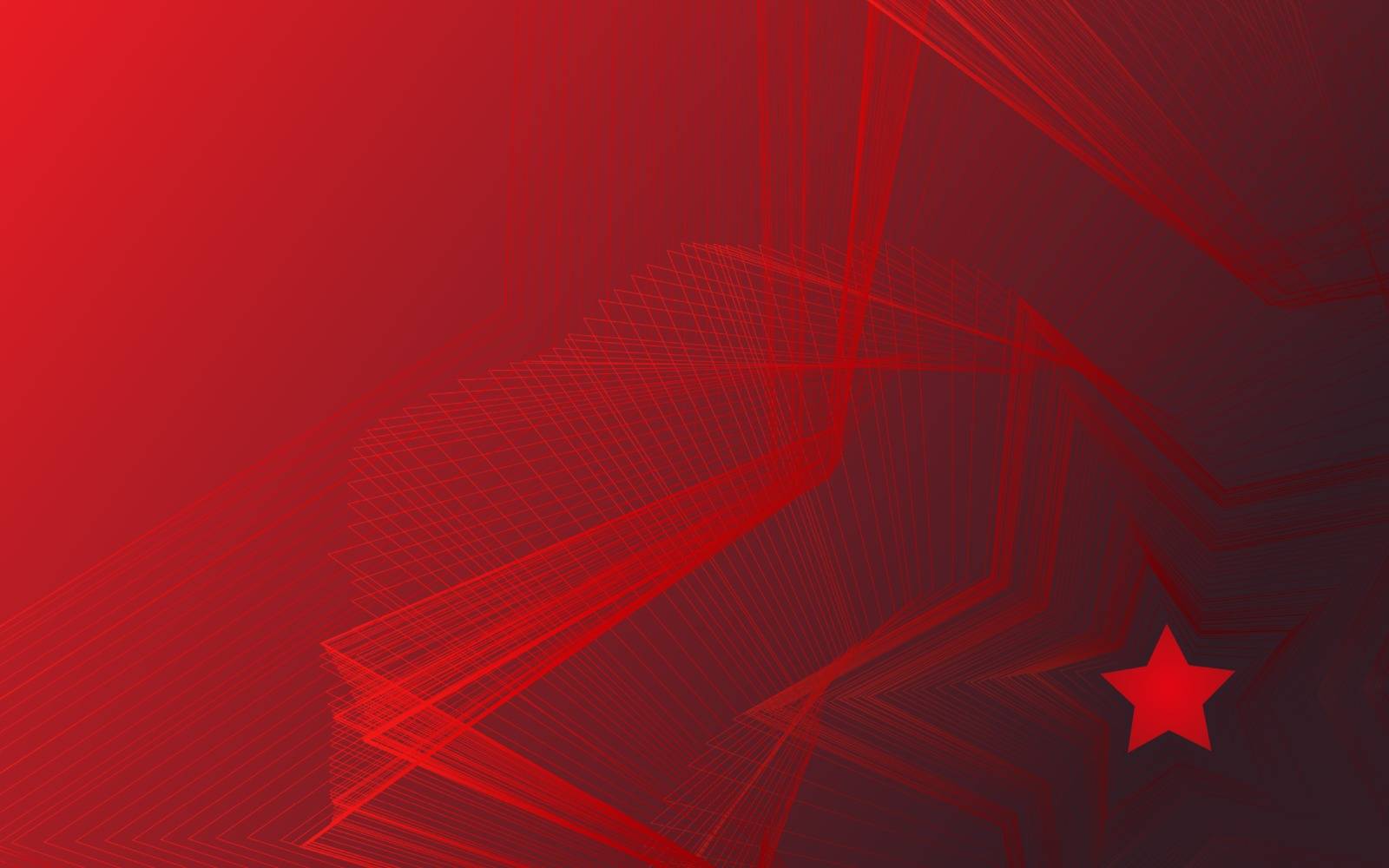 Abstract background from lines, red star on the gradient background. 10 eps