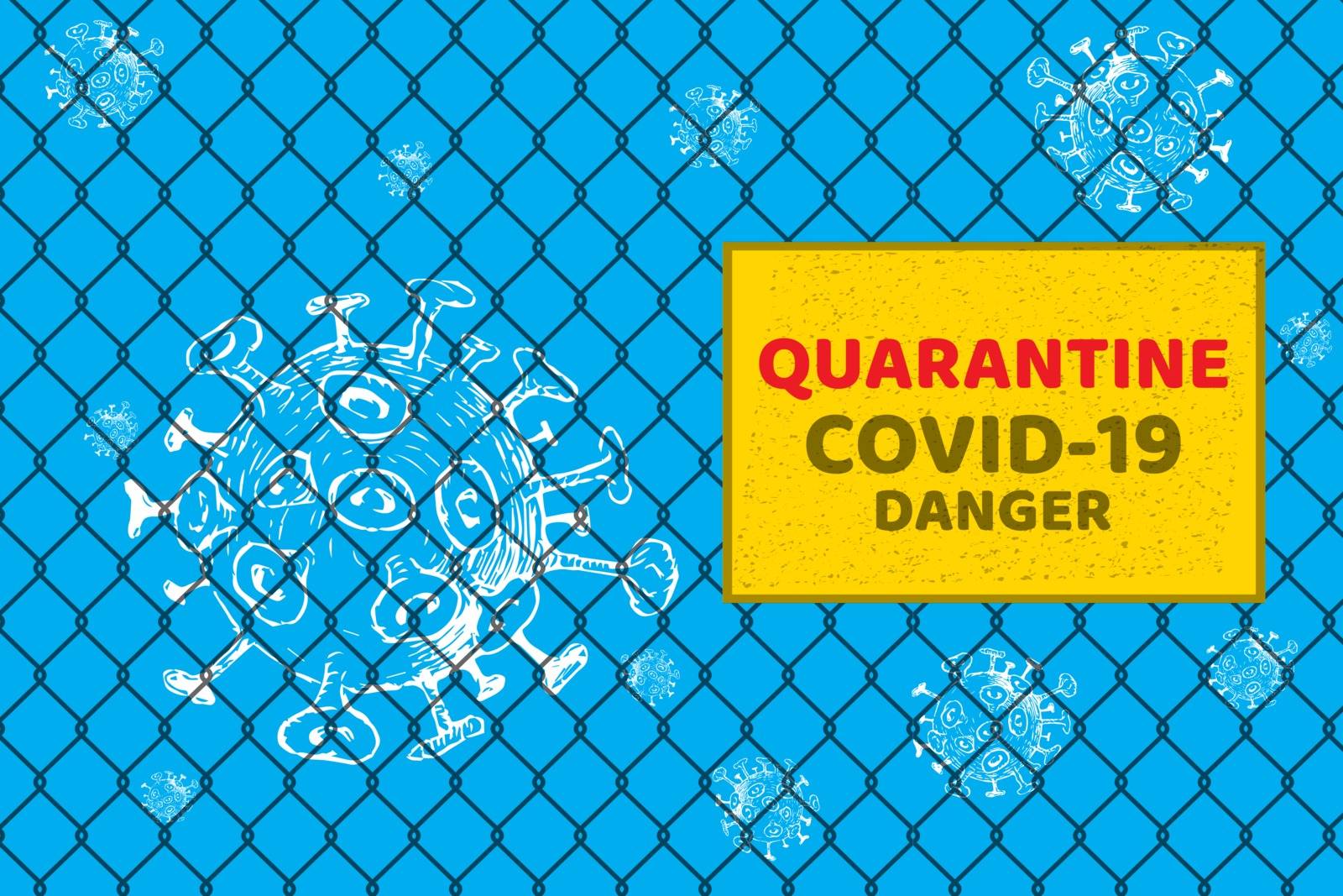 coronavirus danger quarantine zone