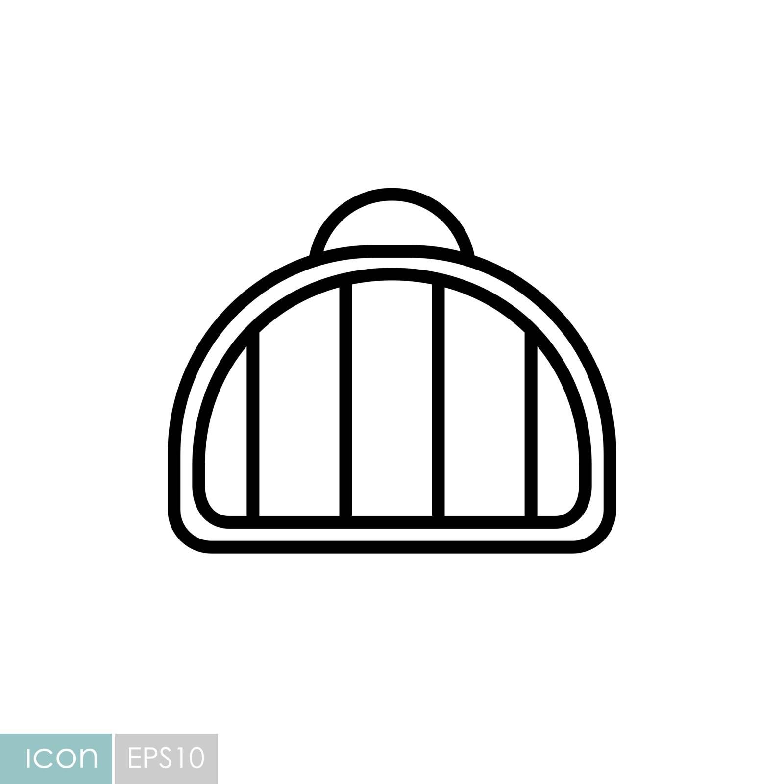 Pet carrier vector icon. Pet animal sign by nosik
