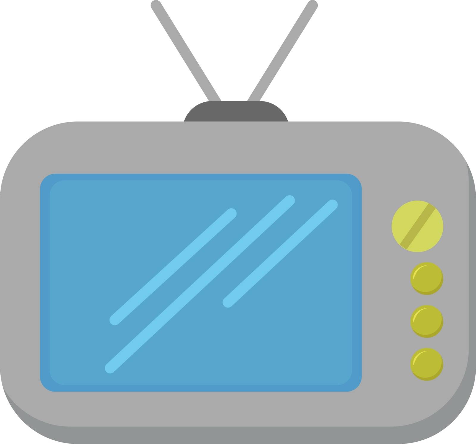 Retro Tv, illustration, vector on white background. by Morphart