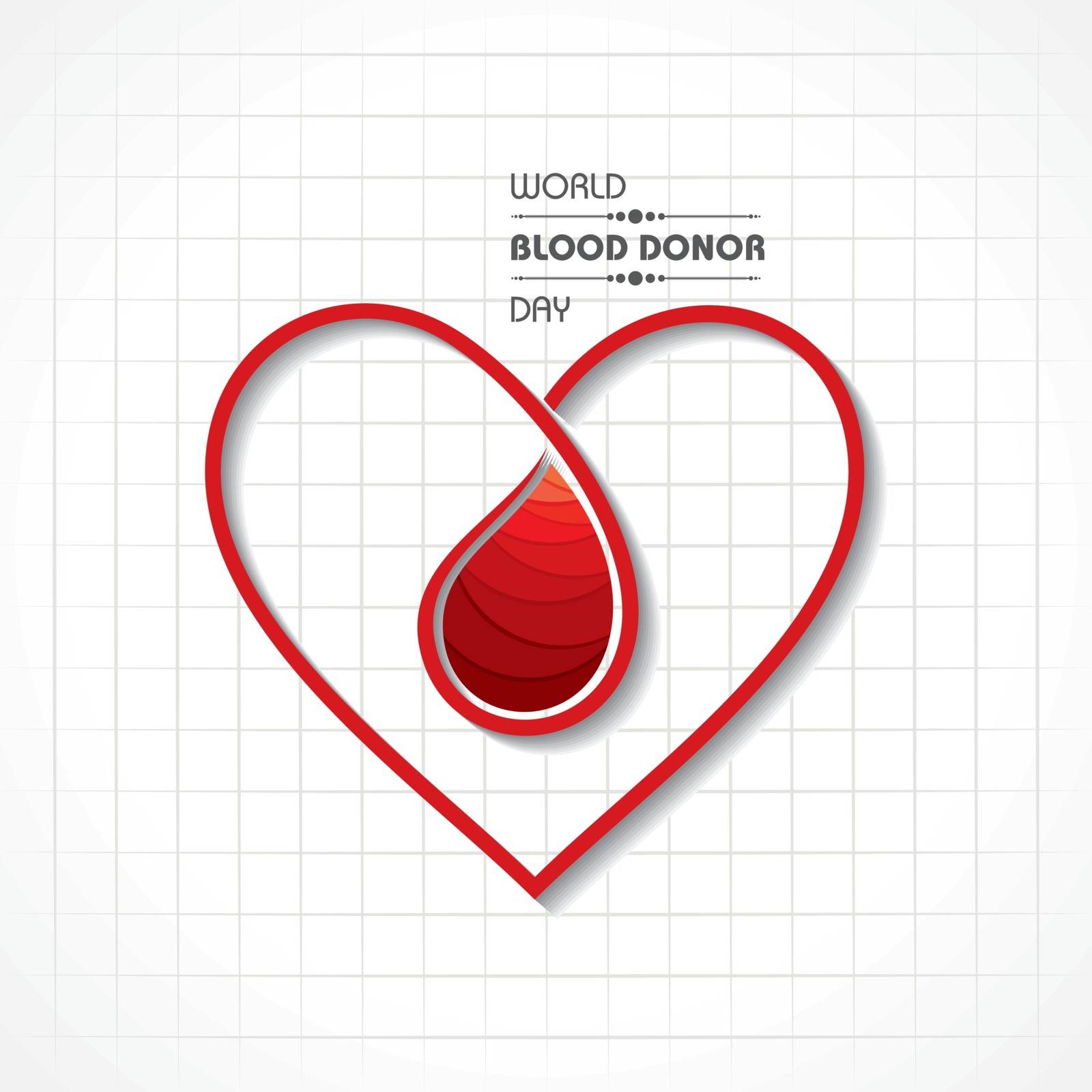Vector Illustration For World Blood Donor Day.Donate Blood Concept which is held on 14th June
