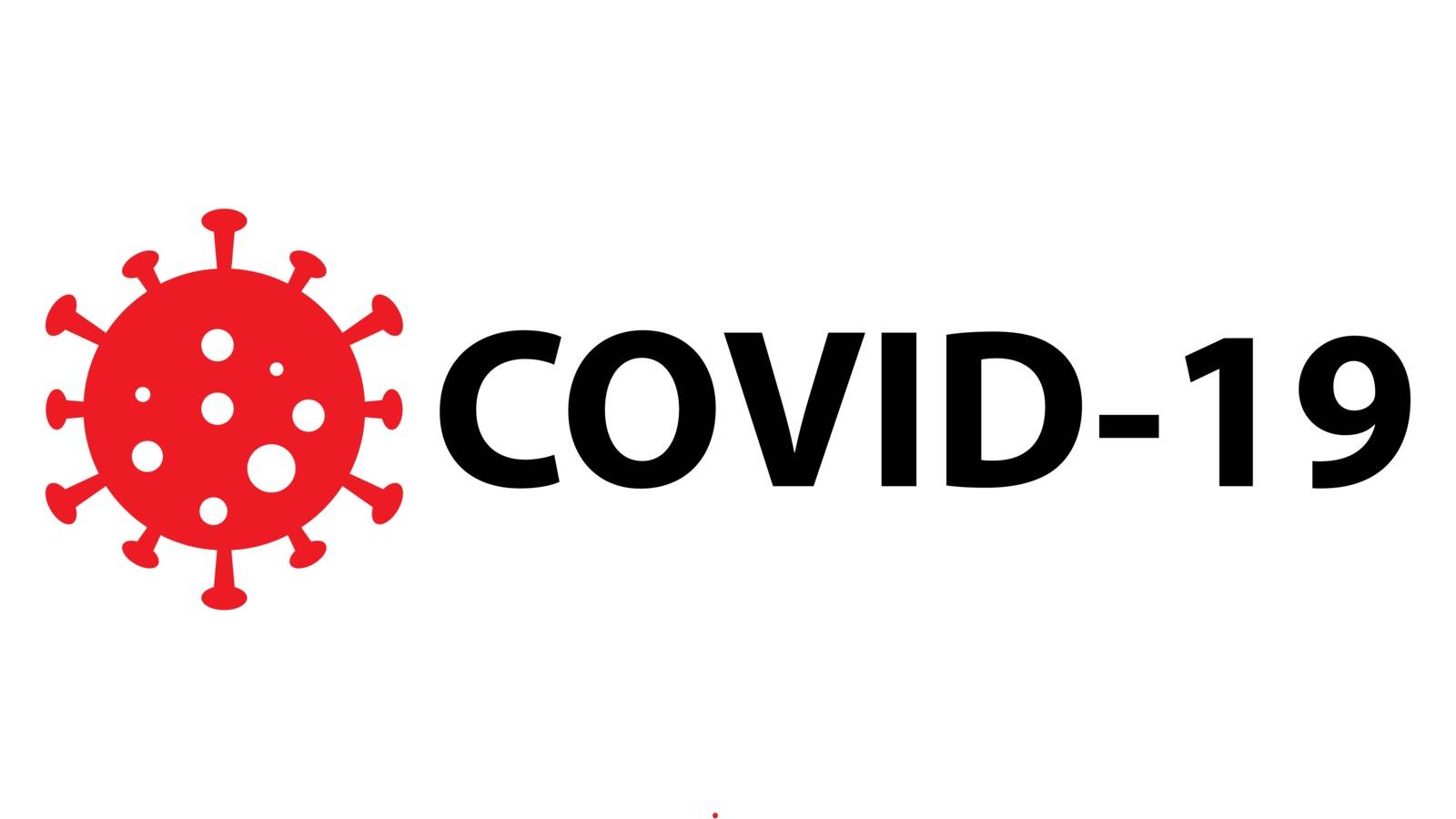 Covid-19 coronavirus pandemic outbreak minimal banner on white background. Stay at home quarantine concept. Health care and medical vector.
