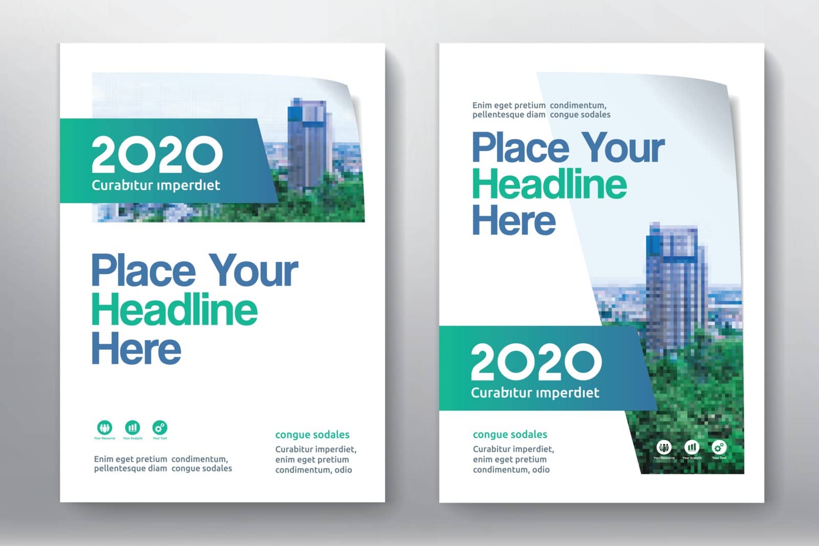 City Background Business Book Cover Design Template by Thaiyatham