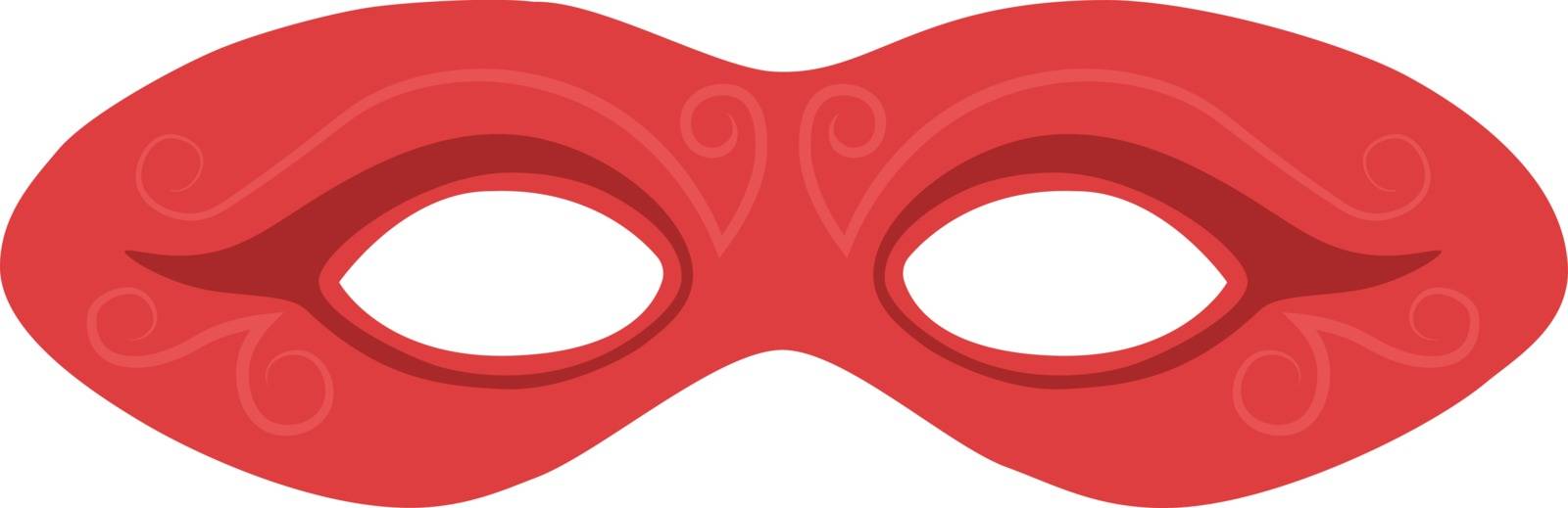 Carnival mask flat design icon by wavemovies