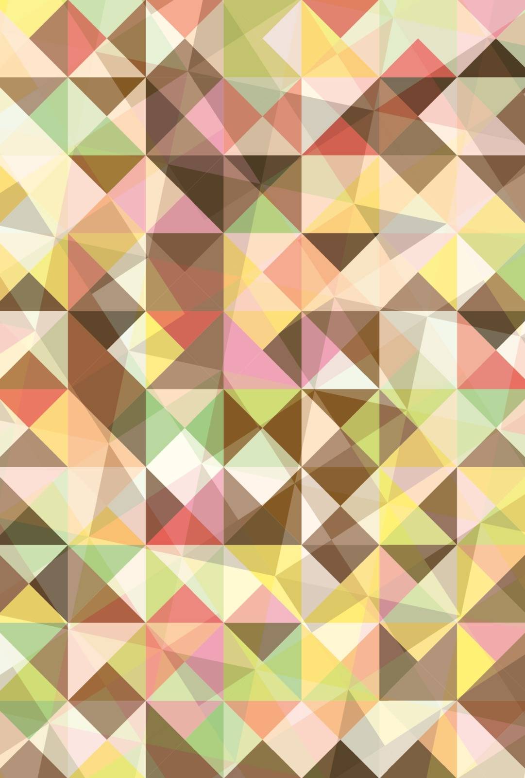 Abstract vector background with triangles by Helenshi