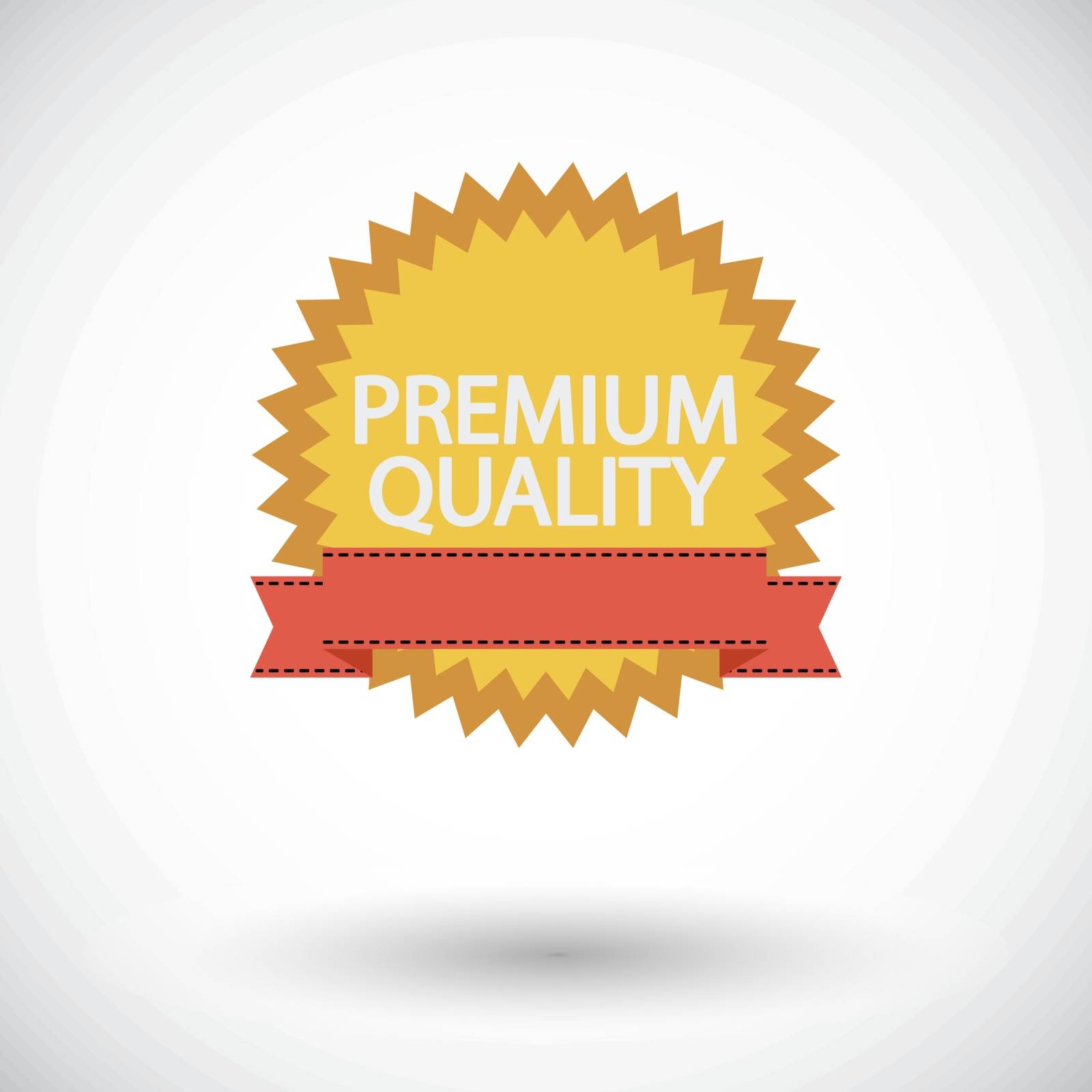 Premium Quality. Single flat icon on white background. Vector illustration.
