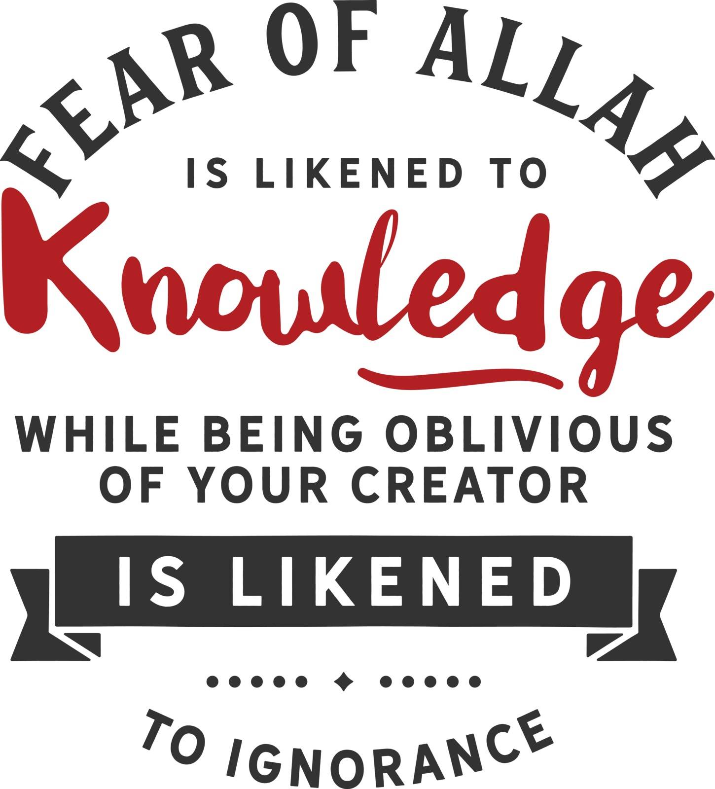 Fear of Allah is likened to knowledge by teguh_jam@yahoo.com