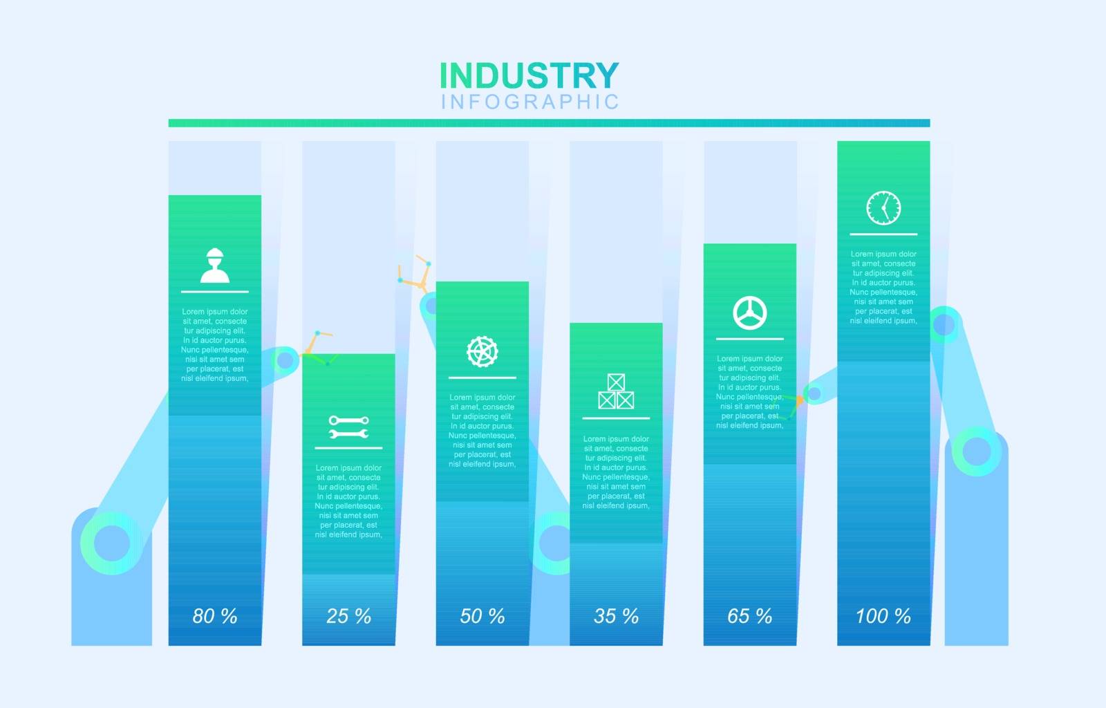 Bar Chart Graph Diagram Financial Analytics Statistical Factory Industrial Business Infographic by jongcreative