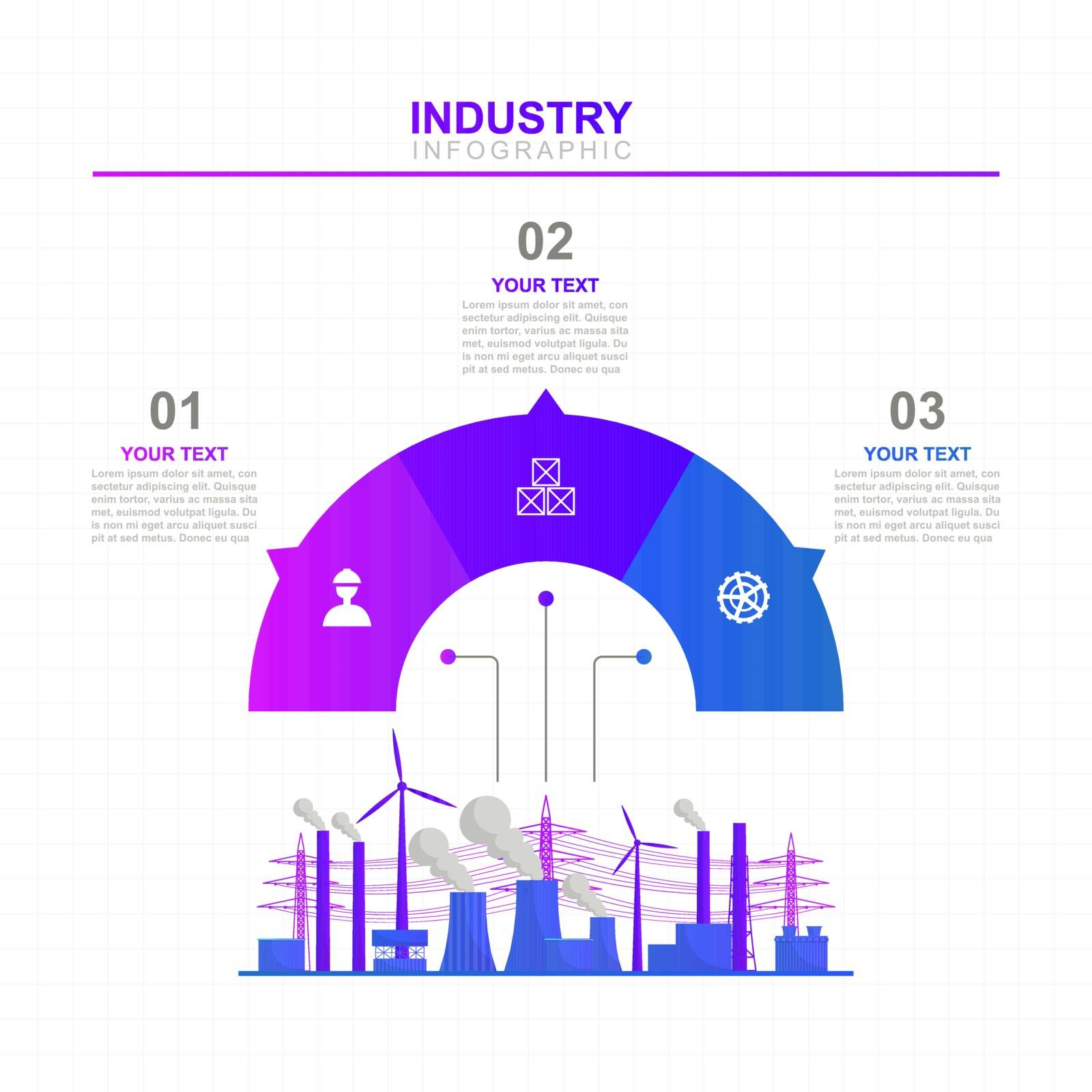 Option Scheme Chart Graph Diagram Analytics Factory Industrial Business Infographic