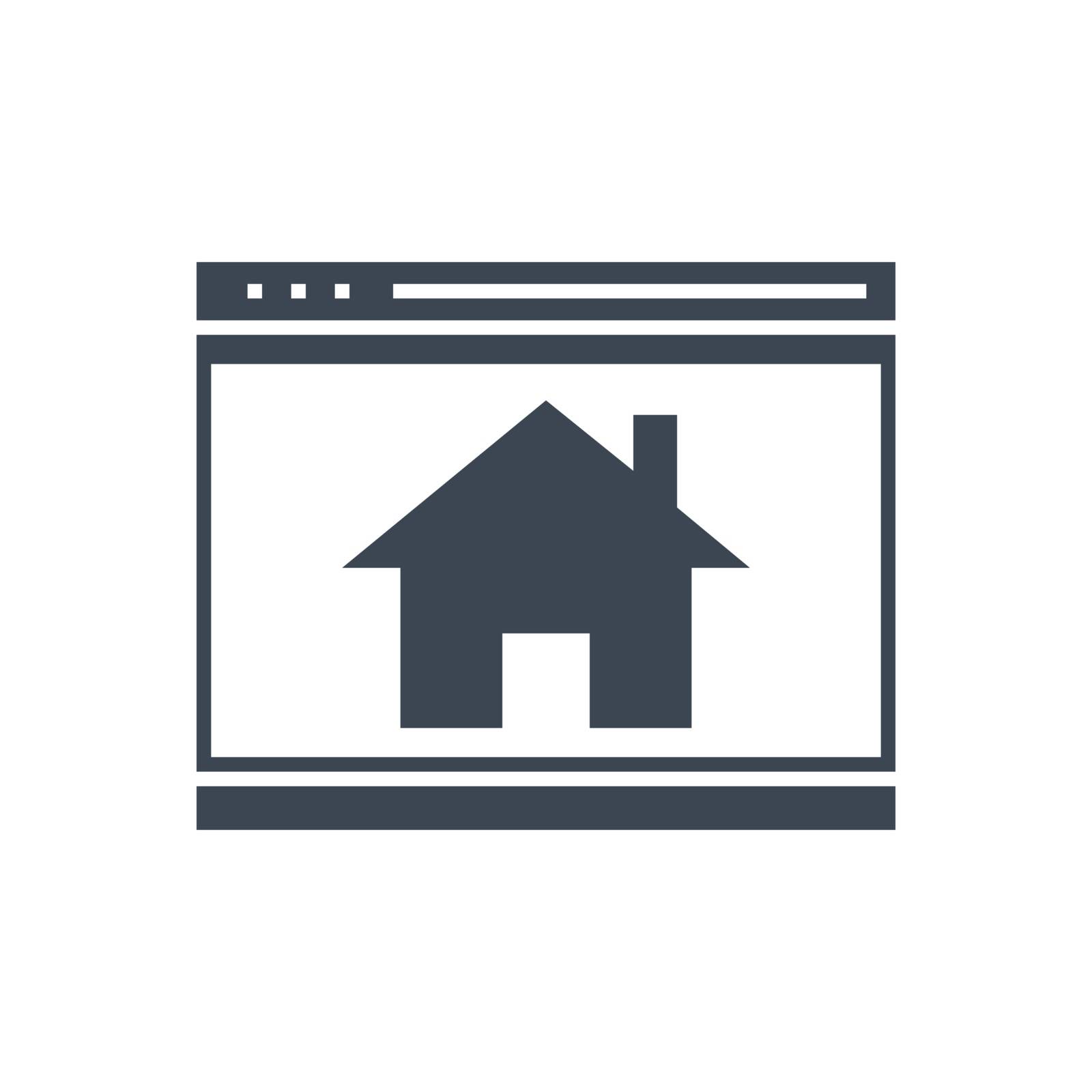 Homepage Vector Glyph Icon by smoki