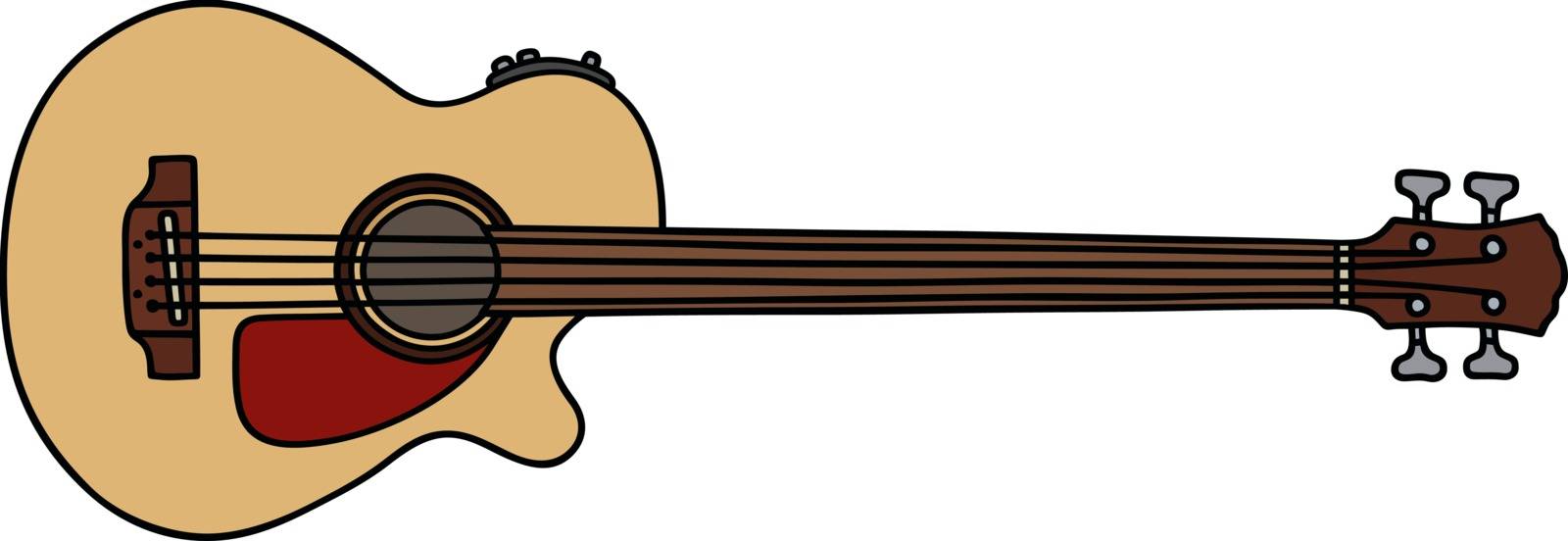 The acoustic fretless bass guitar by vostal