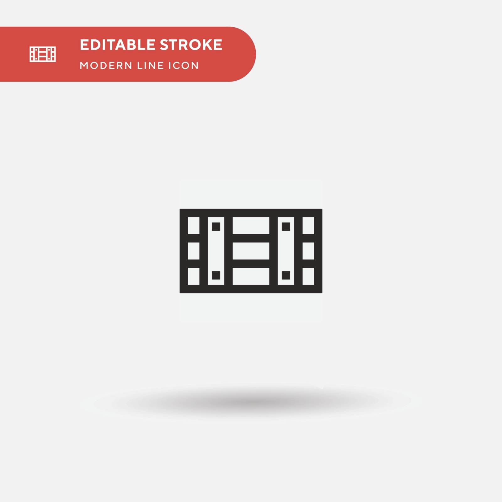 Wooden Crate Simple vector icon. Illustration symbol design temp by guapoo