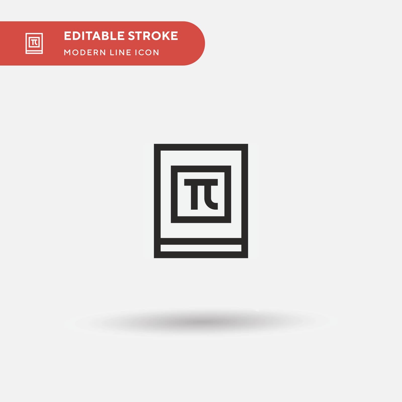 Textbook Simple vector icon. Illustration symbol design template by guapoo