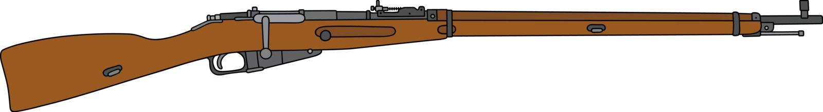 Old military rifle by vostal
