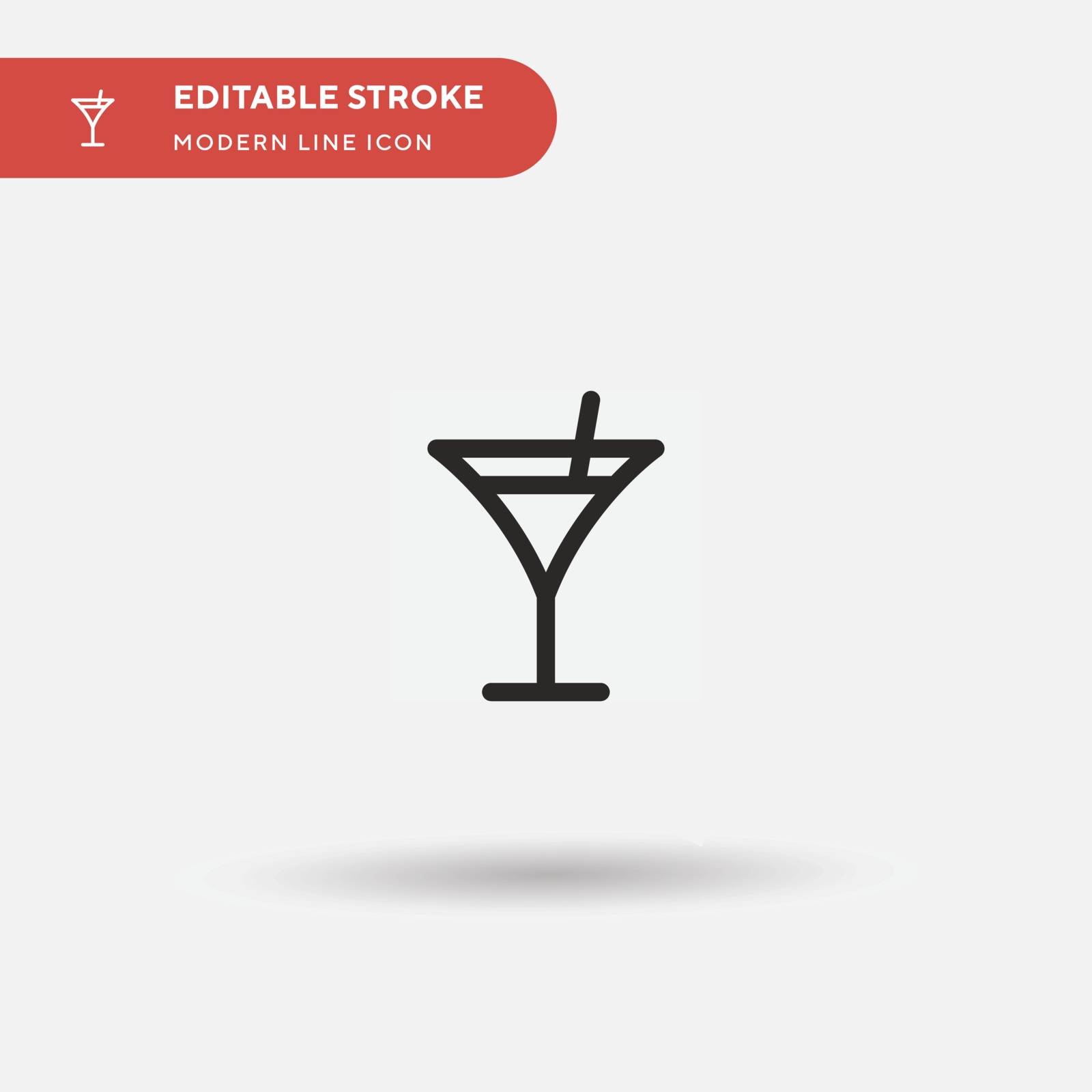 Espresso Simple vector icon. Illustration symbol design template by guapoo