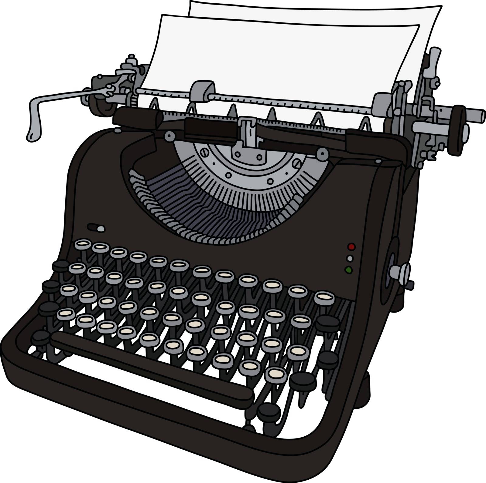 The vintage mechanical typewriter by vostal