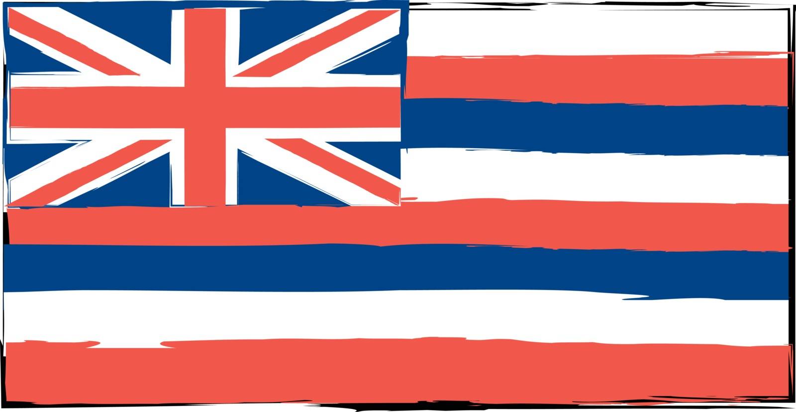 abstract HAWAIIAN flag or banner by aroas