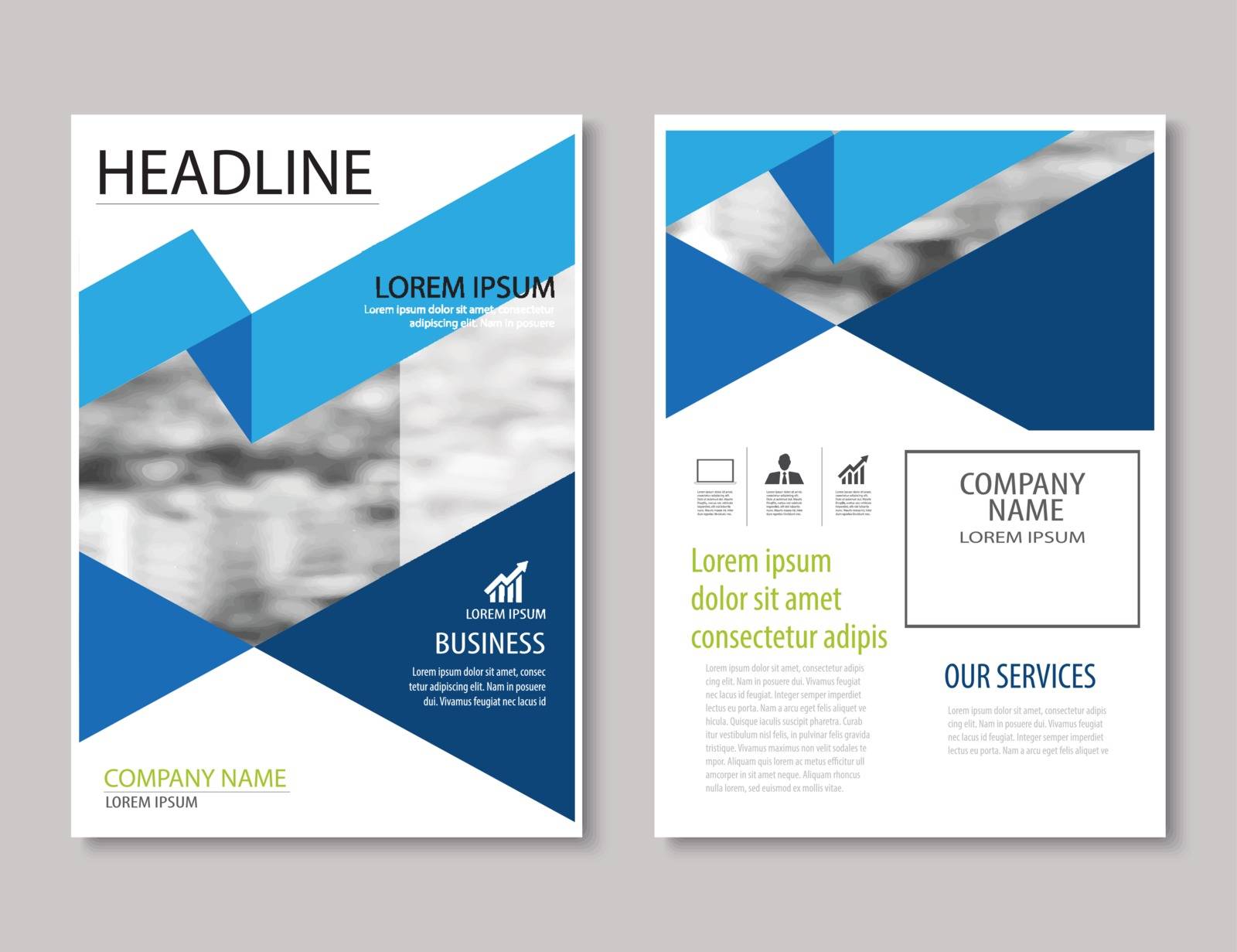annual report brochure flyer design template vector, Leaflet cov by kaisorn