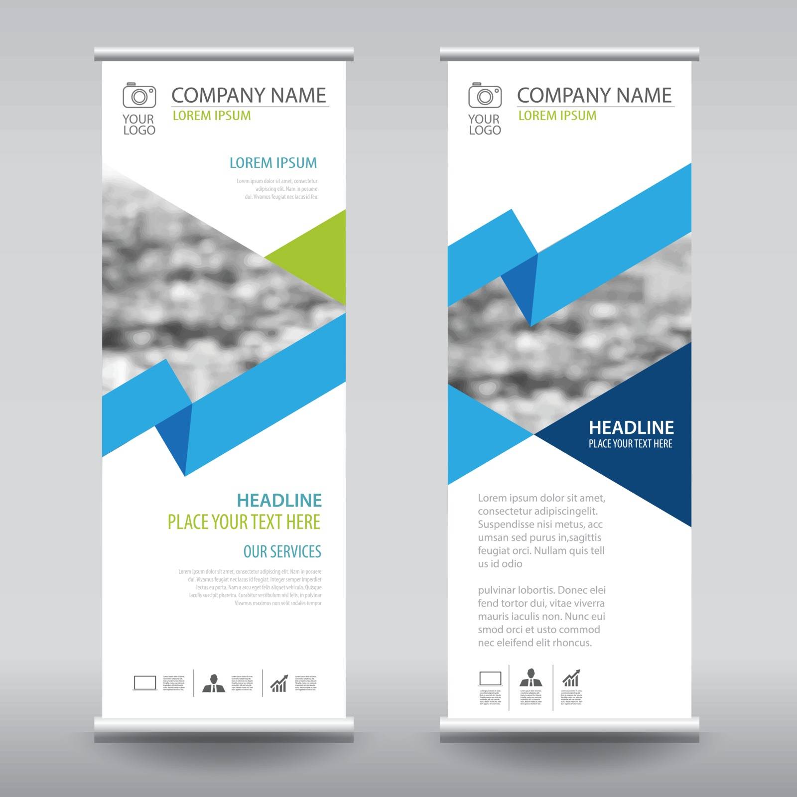 roll up business brochure flyer banner design vertical template vector, cover presentation abstract geometric background, modern publication x-banner and flag-banner