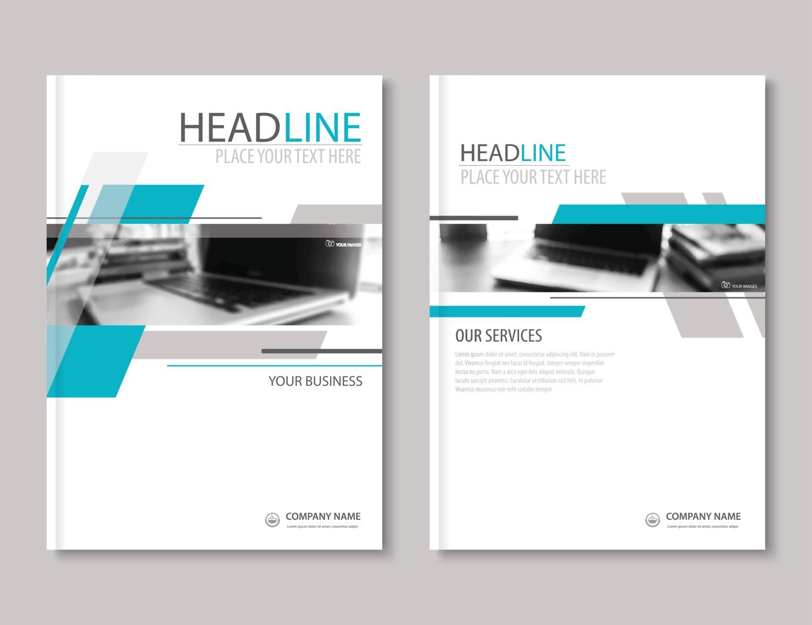Annual report brochure flyer design template. Company profile business headline.Leaflet cover presentation flat background.