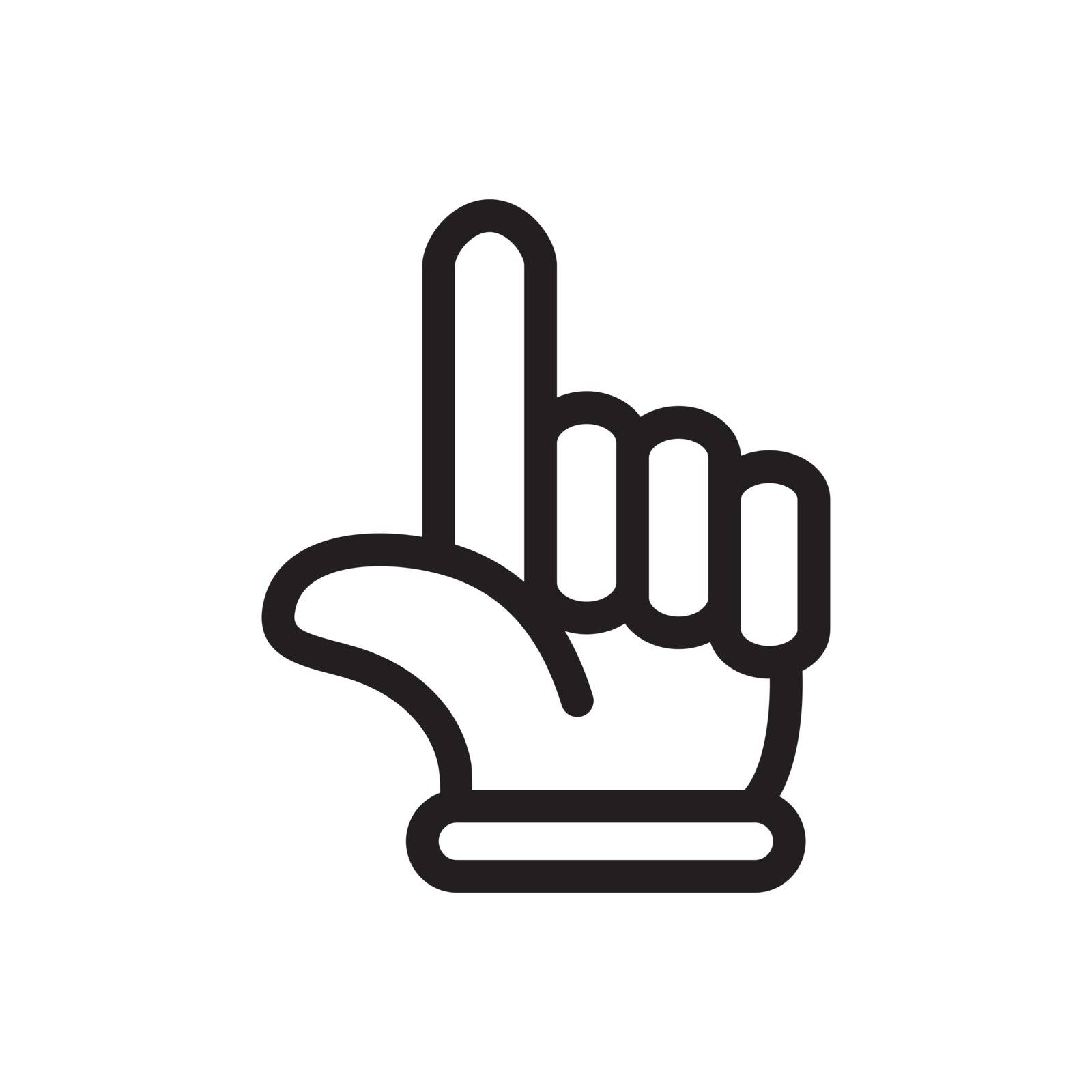 finger icon by barks