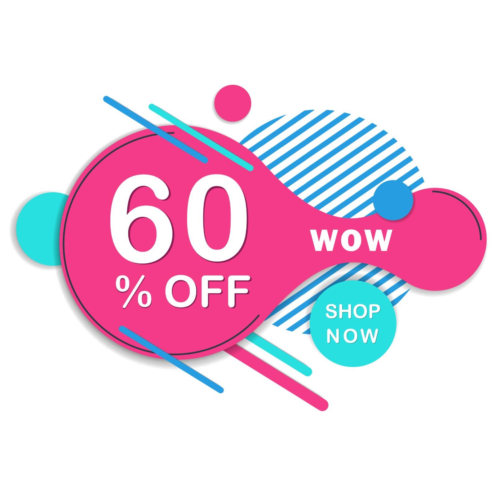 Special Offer 60 Off Round Sticker by Helenshi