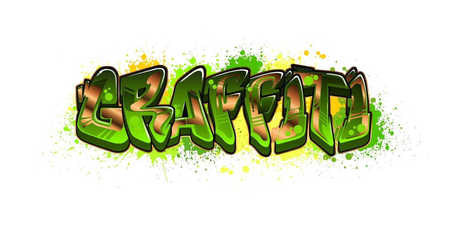 Graffiti Text Logotype Design by mindgem
