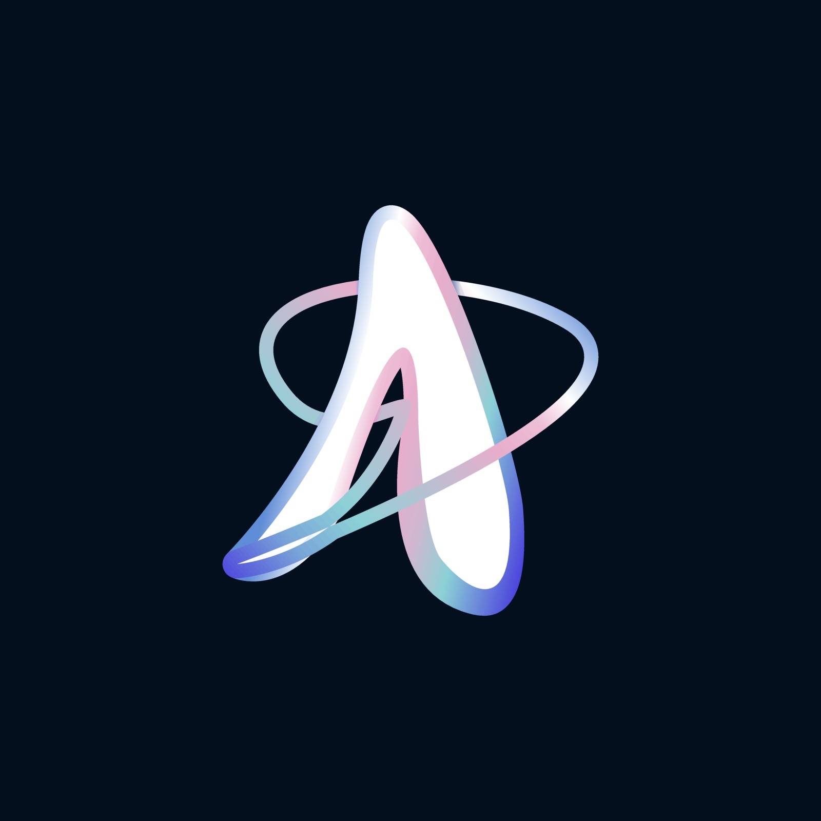 abstract gradient letter a logo design. letter logo. abstract gradient. by arsyadee