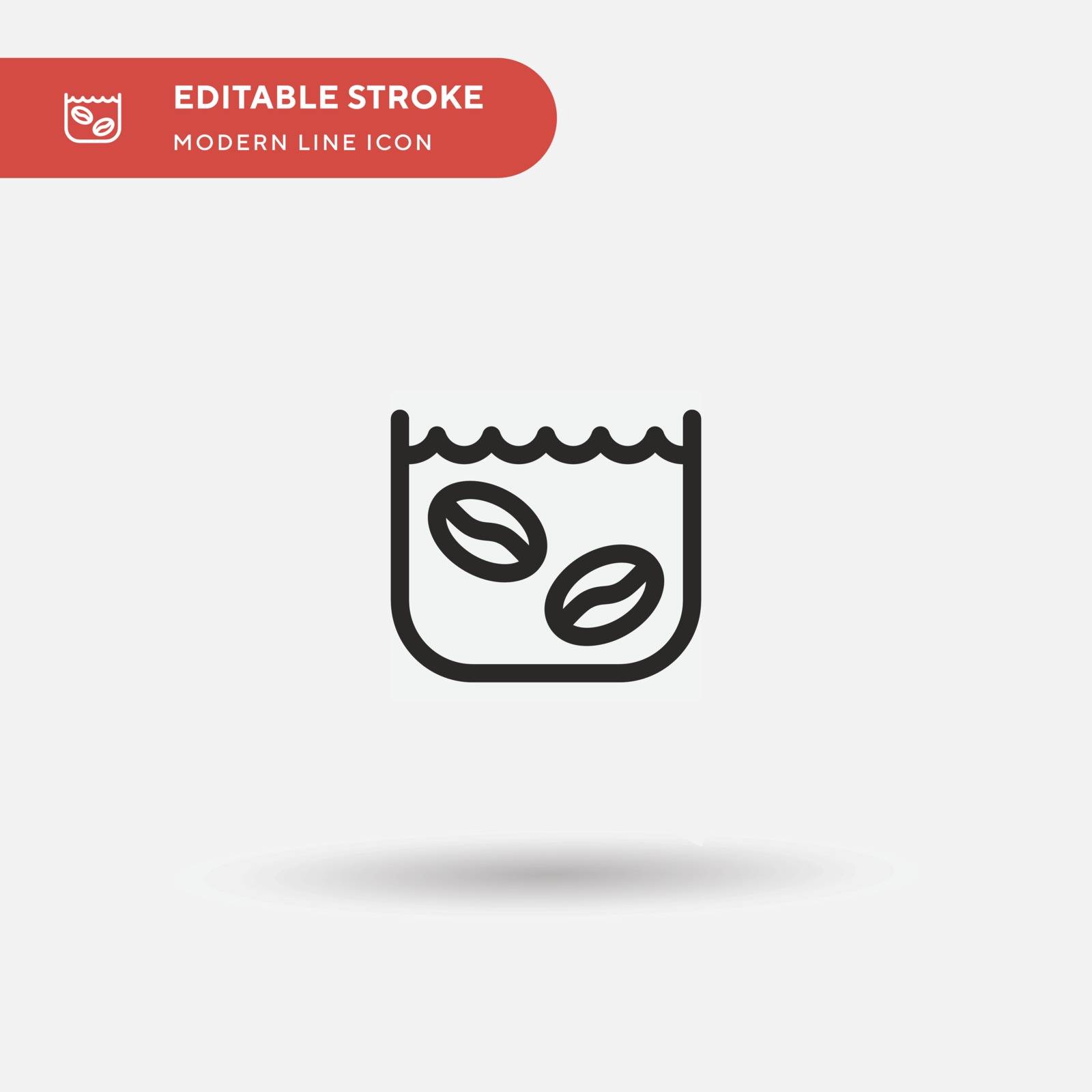 Soak Simple vector icon. Illustration symbol design template for by guapoo
