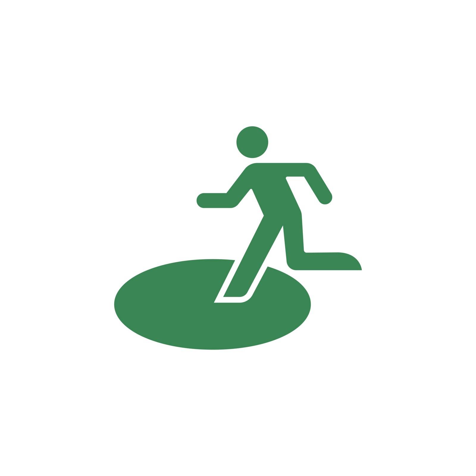 public safety sign (pictogram) / Safety evacuation by barks
