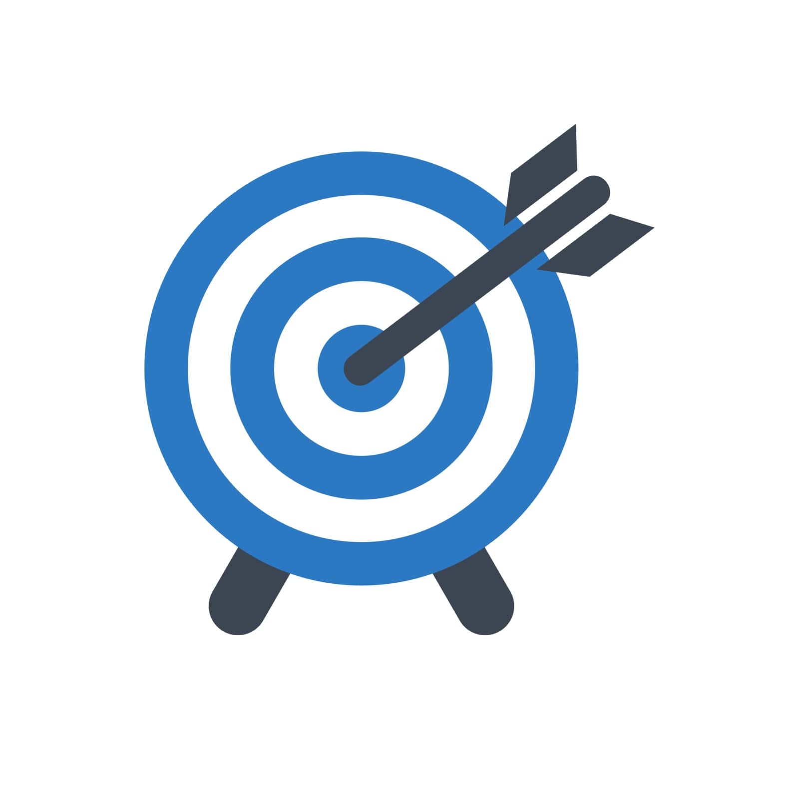 Target Glyph Vector Icon. by smoki