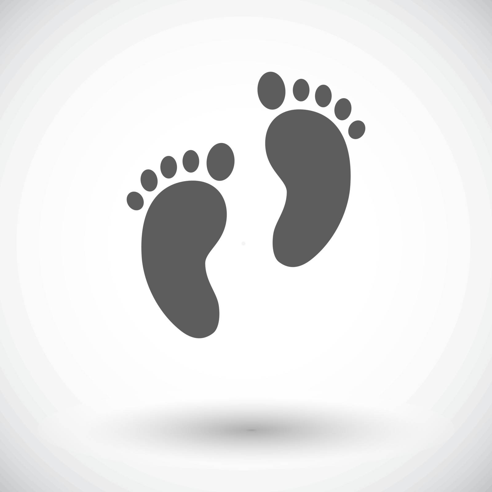 Foot icon icon. Flat vector related icon for web and mobile applications. It can be used as - logo, pictogram, icon, infographic element. Vector Illustration.
