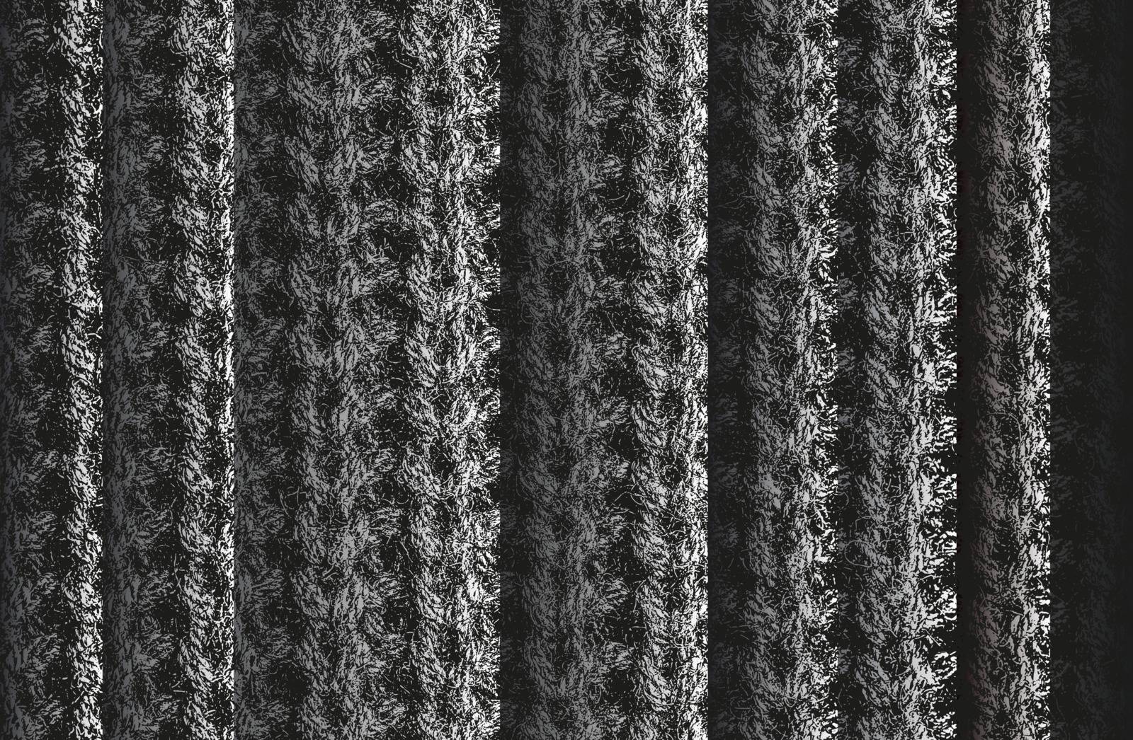 Distressed overlay weaving fabric, textile, knitted sweater, texture. Luxury black metal gradient background. by Pashchenko