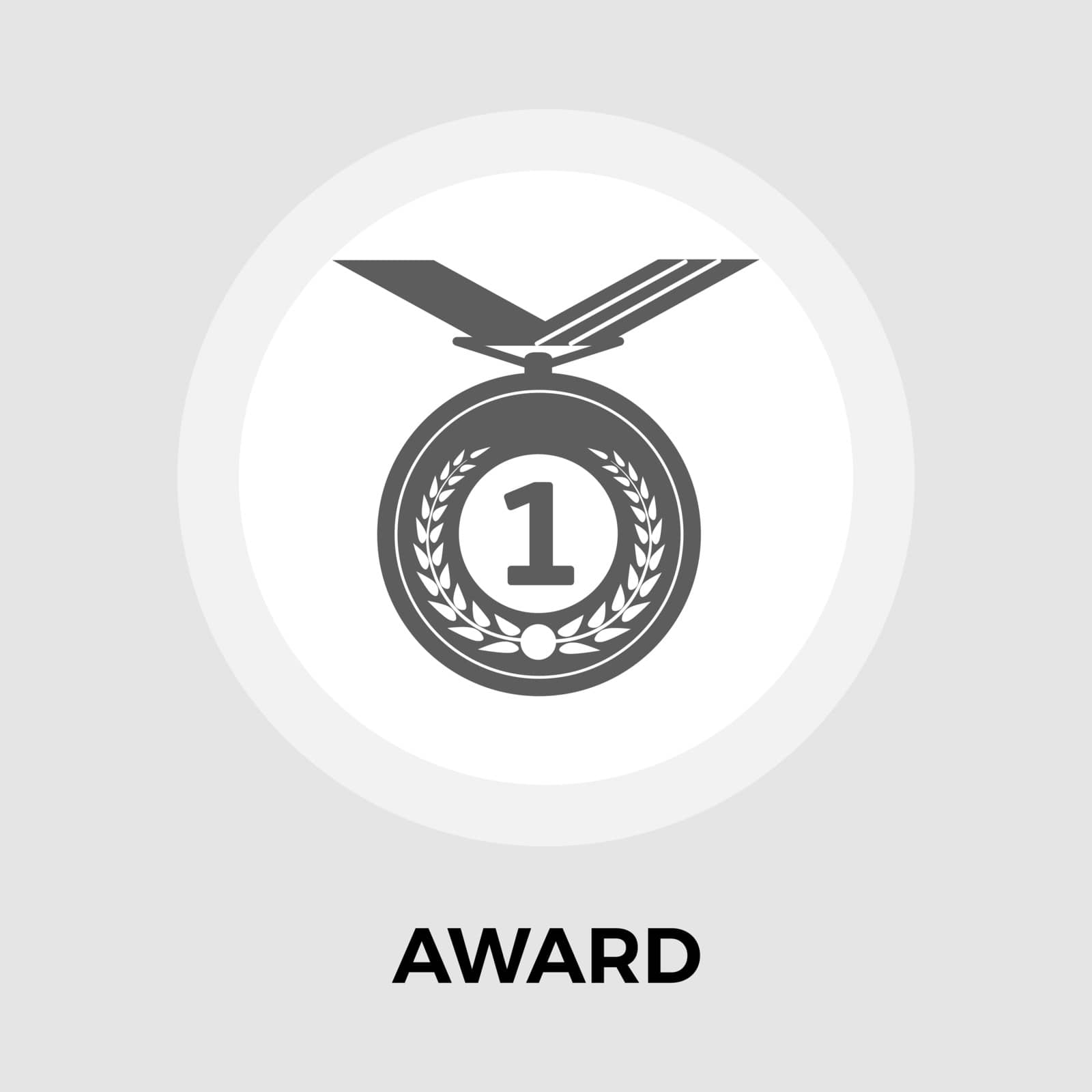 Award Icon Vector. Flat icon isolated on the white background. Editable EPS file. Vector illustration.