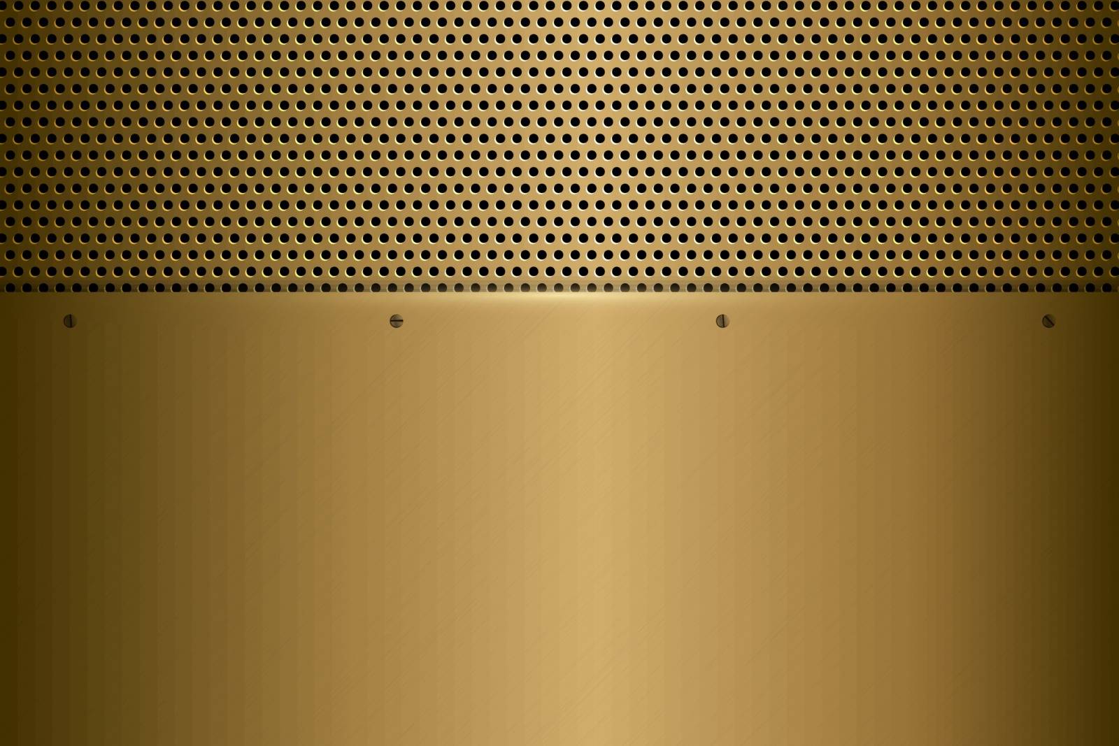 Metallic background.Luxury of gold with carbon fiber texture.Golden metal technology concept.