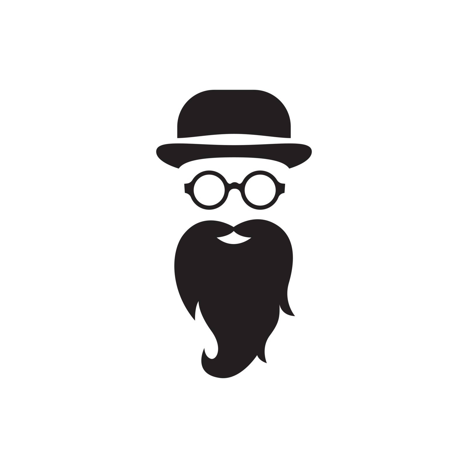 Moustache icon illustration design by Elaelo