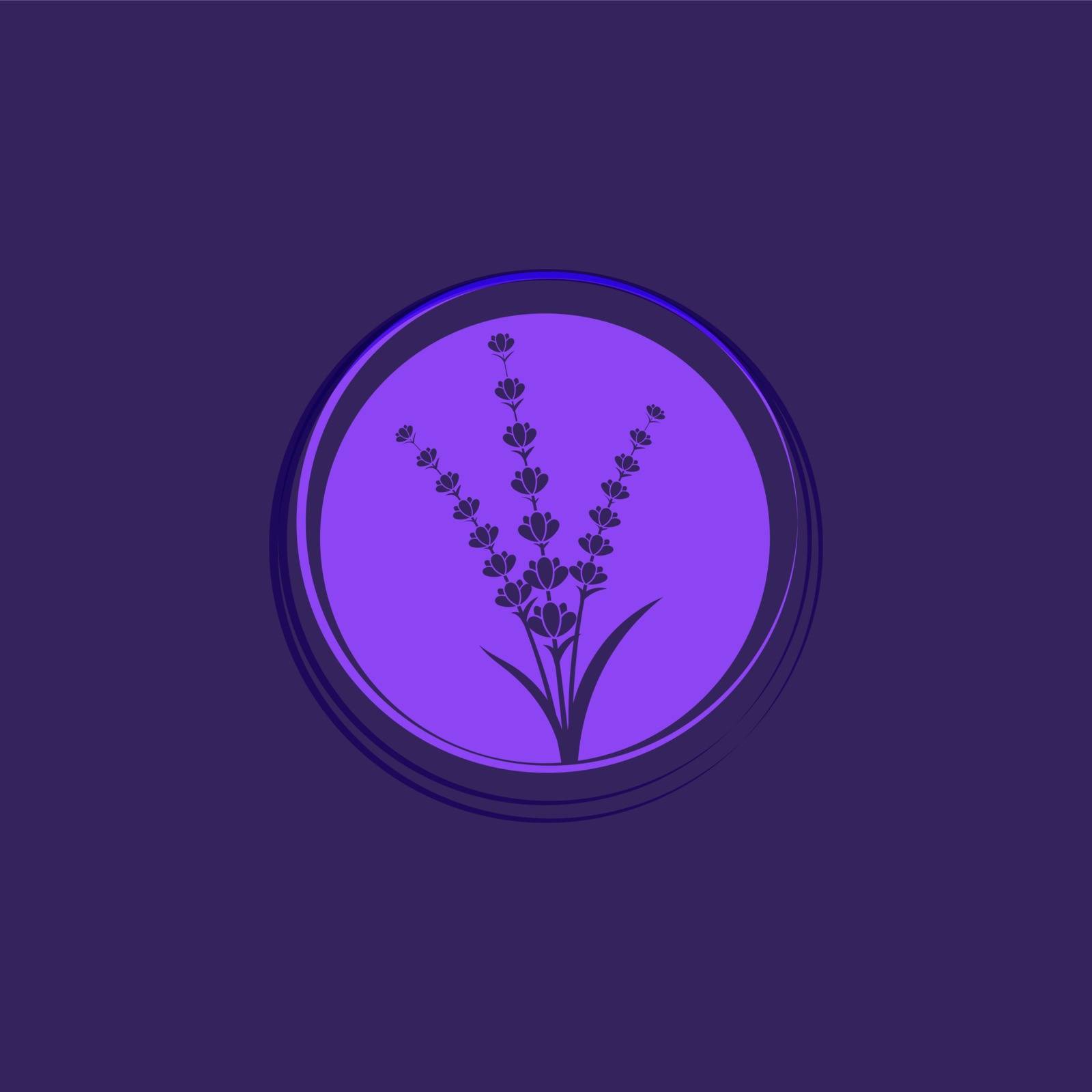 Lavender flower Vector icon illustration by Elaelo