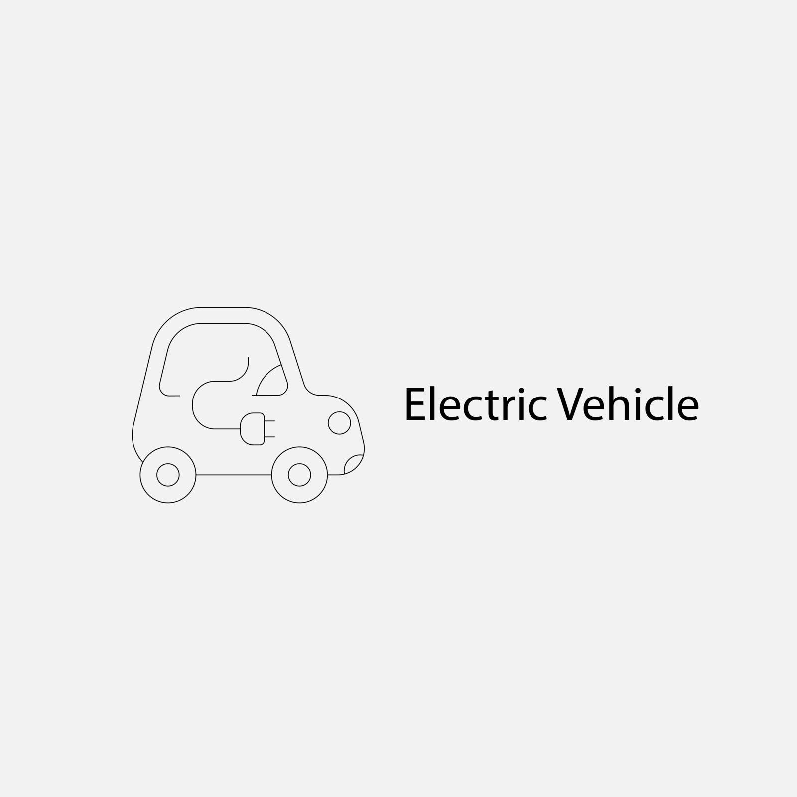 BEV,EV,Battery Electric Vehicle Icon.Electric car icon and charg by chatchai5172