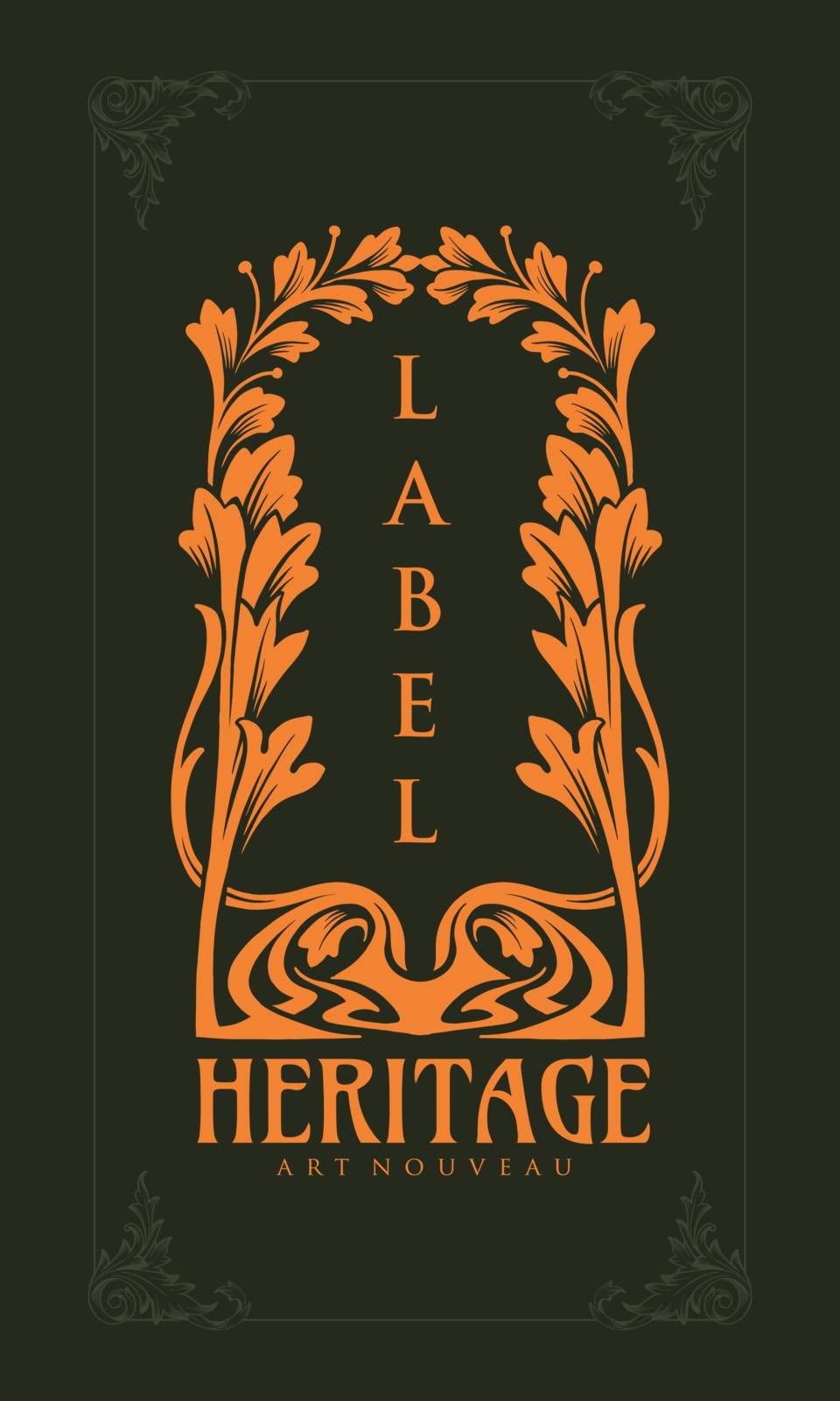 vintage, designvector illustration Heritage  Art nouveau
