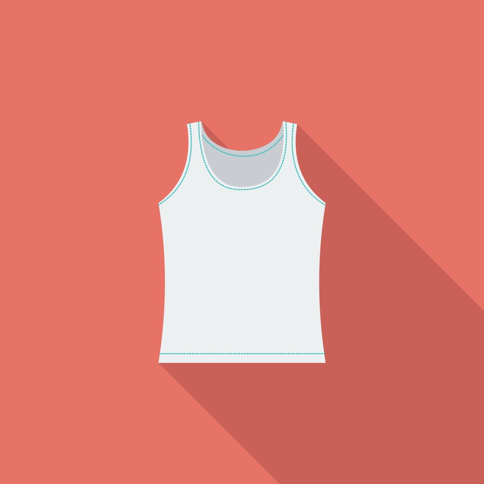 Singlet icon. Flat vector related icon with long shadow for web and mobile applications. It can be used as - logo, pictogram, icon, infographic element. Vector Illustration.