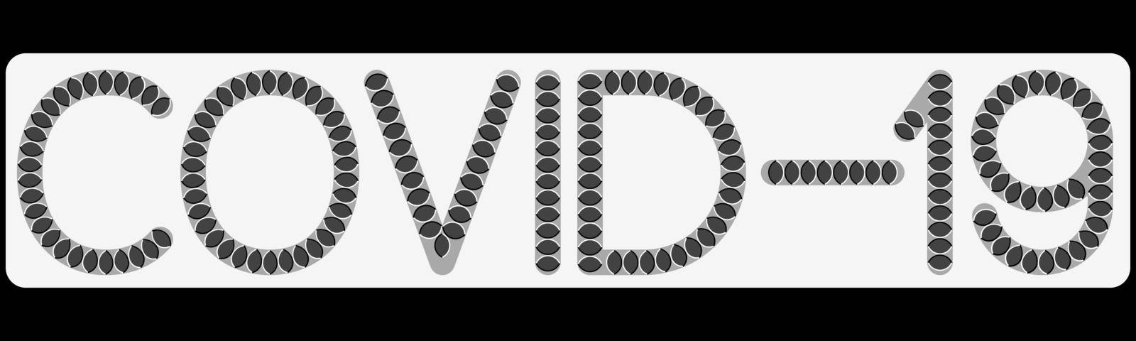 COVID-19 optical illusion letters