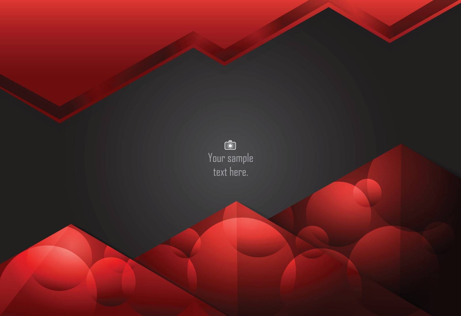 Red and black abstract material design for background, card, annual business report, brochure, poster template