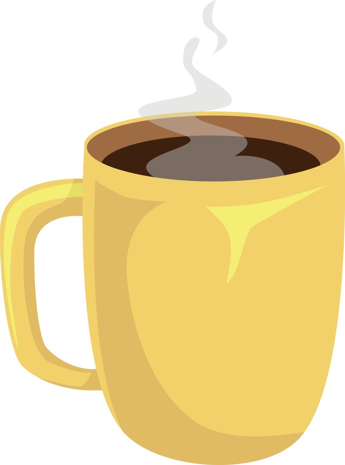 Cup of coffee isolated. Coffee cup vector illustration