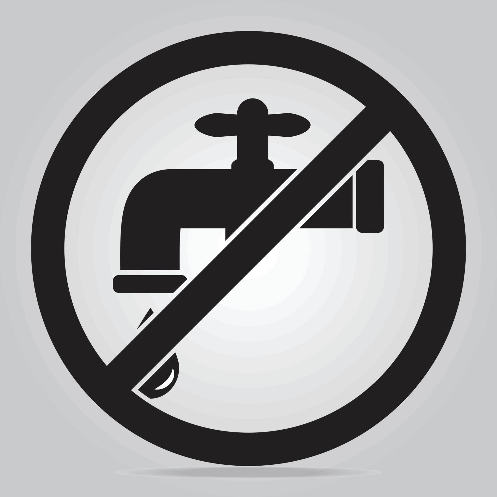 Save water sign vector illustration by Kheat