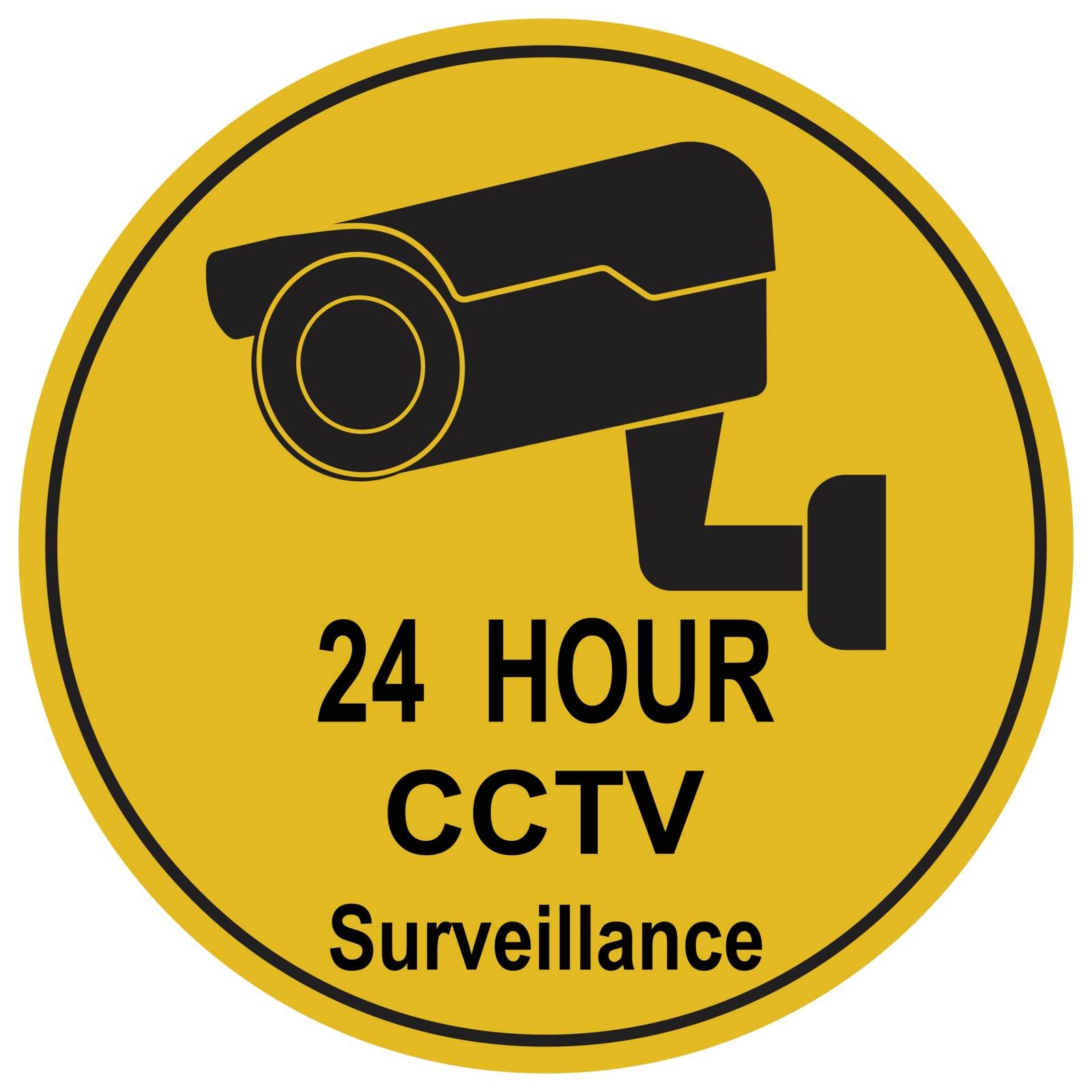 Security CCTV camera watch icon illustration by Kheat